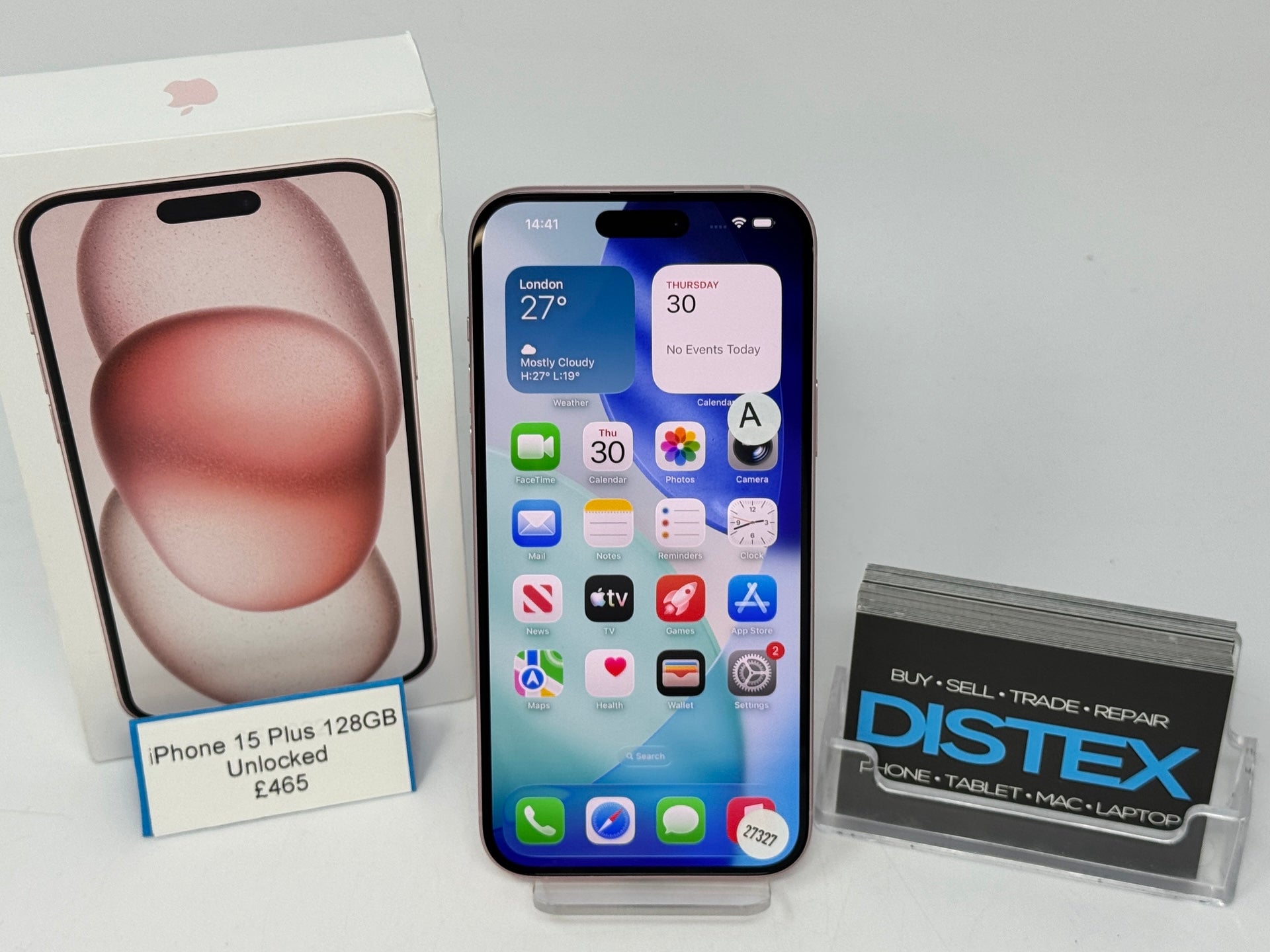 Apple iPhone 15 Plus 128GB Unlocked Pink (A) M27327