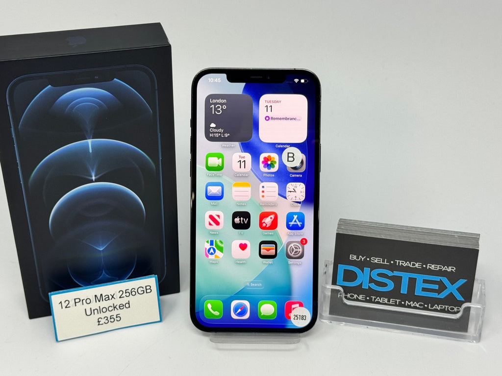Apple iPhone 12 Pro Max 256GB Unlocked Pacific Blue (B) M25183