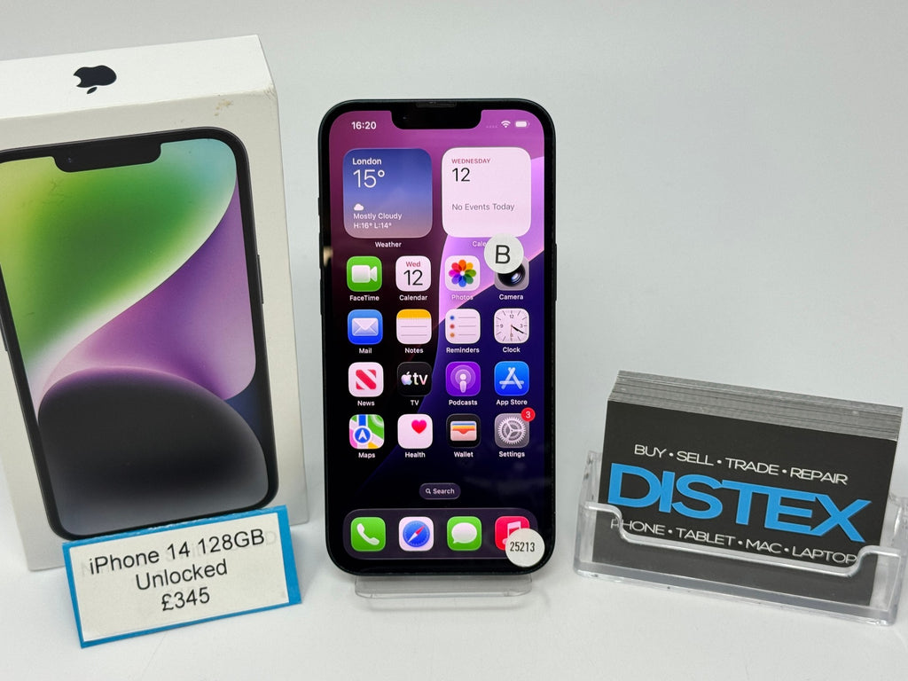 Apple iPhone 14 128GB Unlocked Midnight (B) M25213