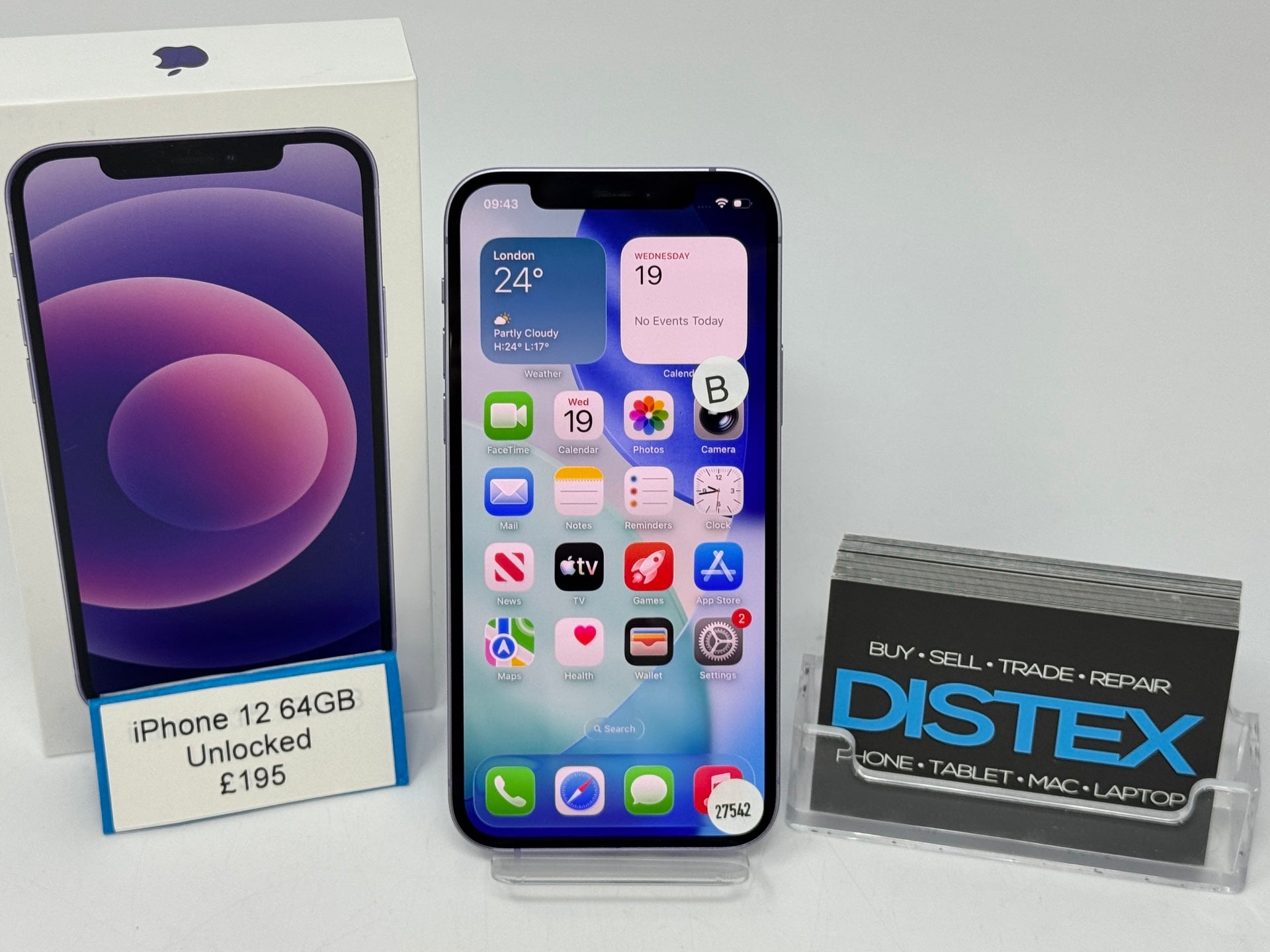 Apple iPhone 12 64GB Unlocked Purple (B) M27542
