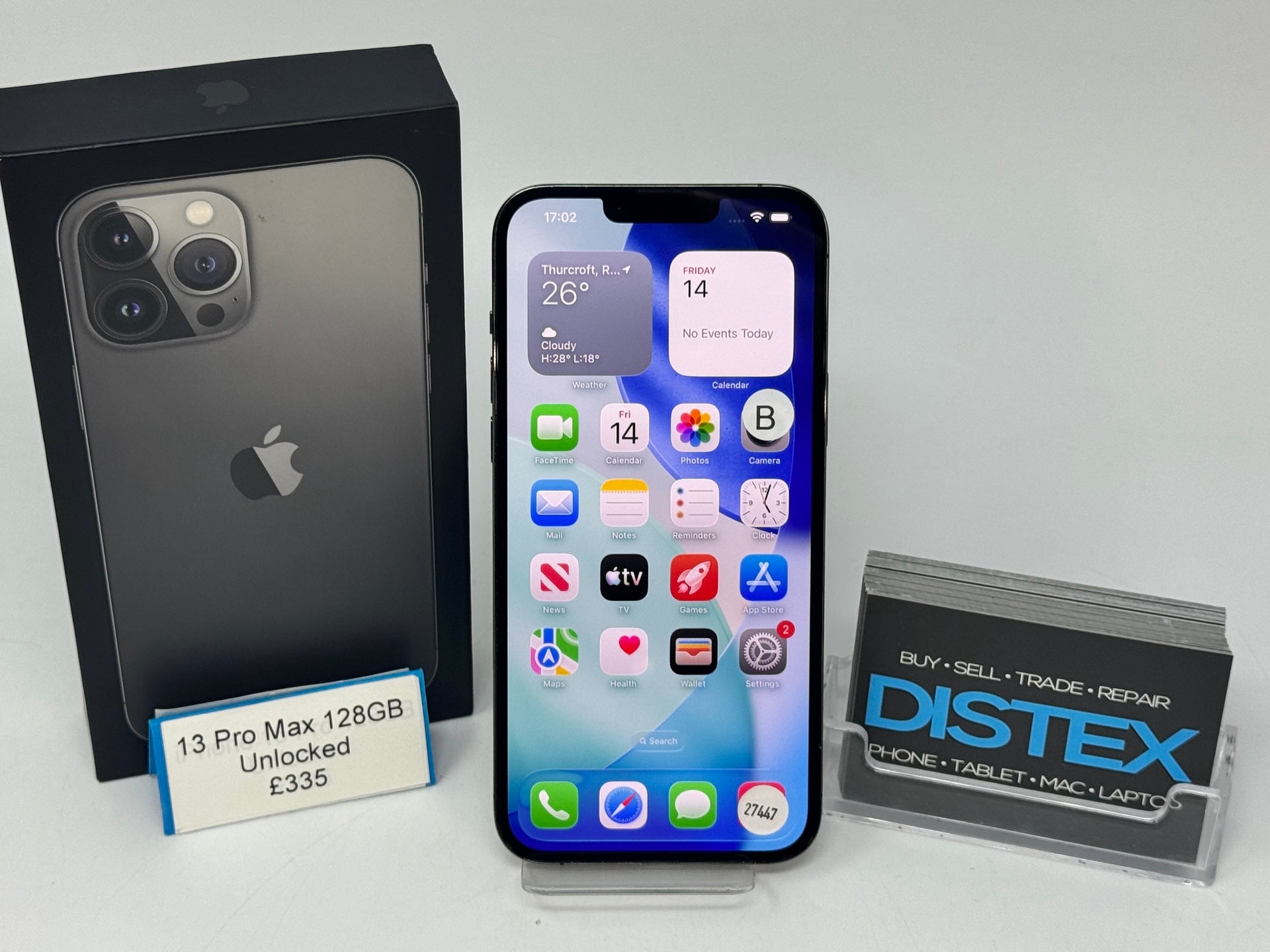 Apple iPhone 13 Pro Max 128GB Unlocked Graphite (B) M27447