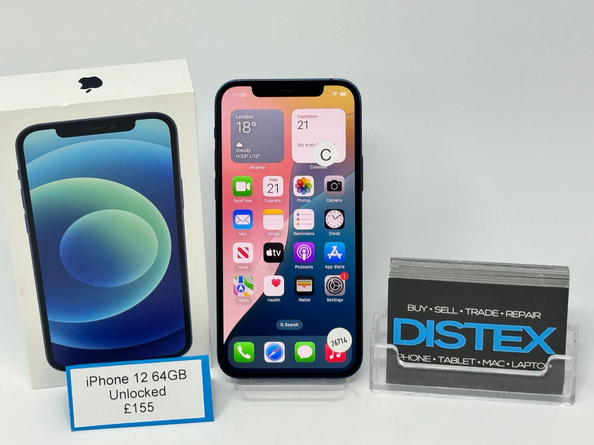 Apple iPhone 12 64GB Unlocked Blue (C) M26714