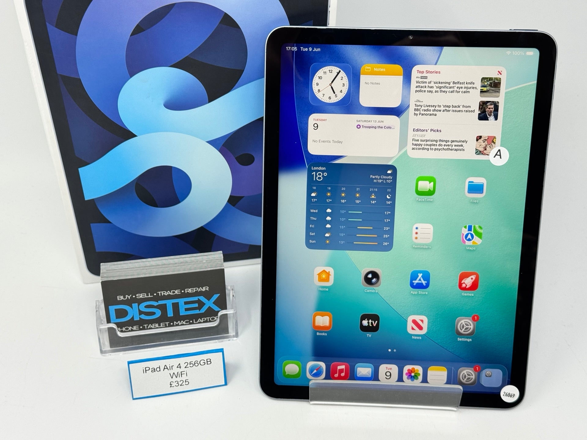 Apple iPad Air 4 10.9" 256GB WiFi Sky Blue (A) M26869