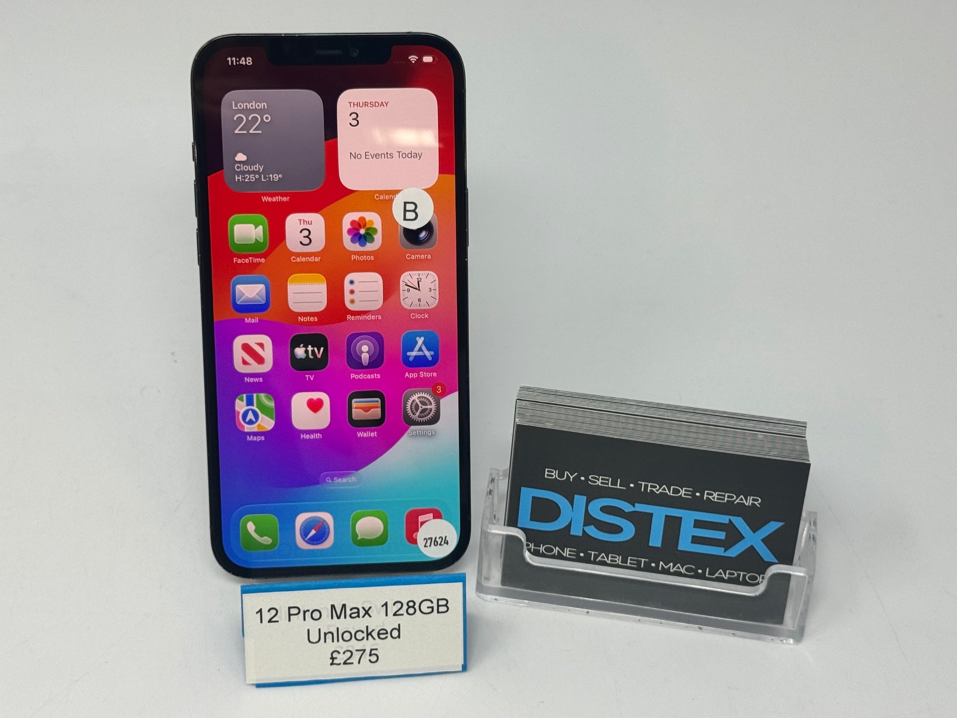 Apple iPhone 12 Pro Max 128GB Unlocked Graphite (B) M27624