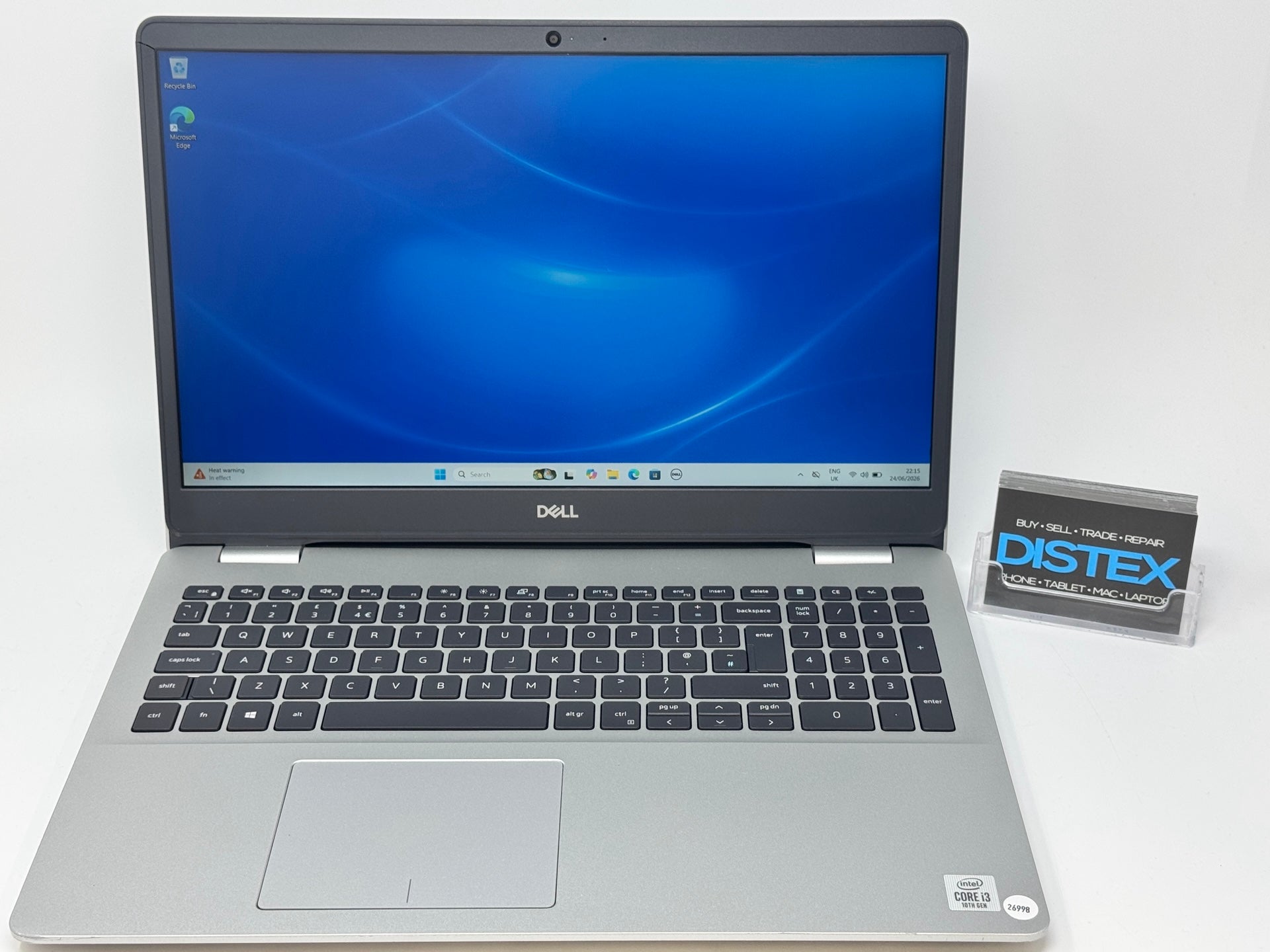 Dell Inspiron 5593 15" Display 8GB RAM 256GB SSD Intel Core i3-1005G1 (B) M26998
