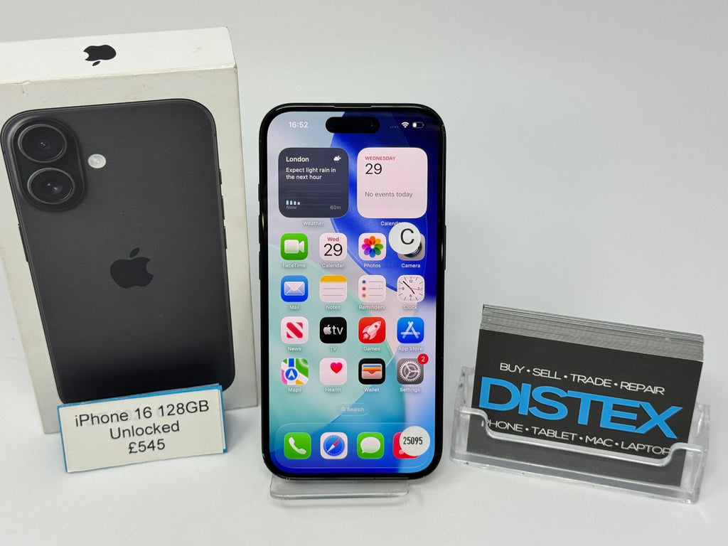 Apple iPhone 16 128GB Unlocked Black (C) M25095