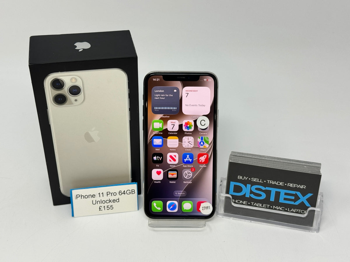 Apple iPhone 11 Pro 64GB Unlocked Silver (C) M27991