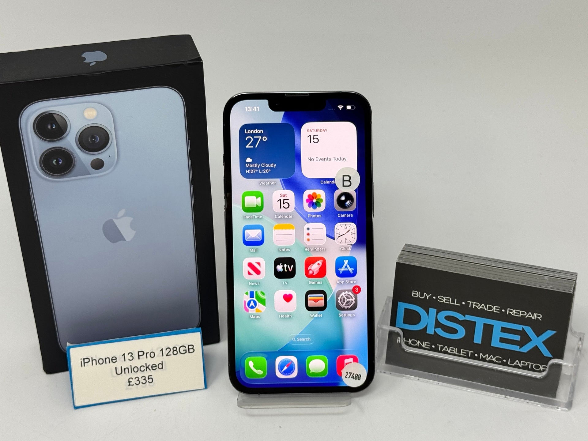 Apple iPhone 13 Pro 128GB Unlocked Sierra Blue (B) M27488