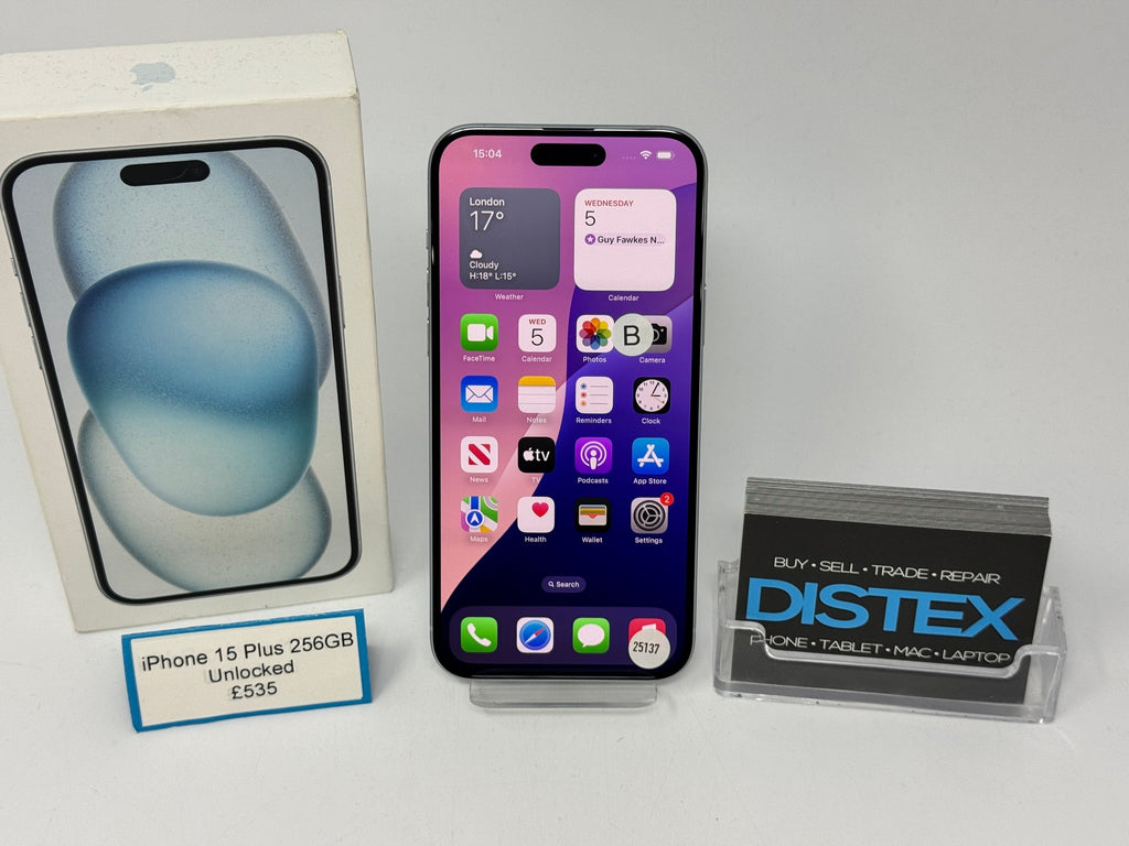 Apple iPhone 15 Plus 256GB Unlocked Blue (B) M25137
