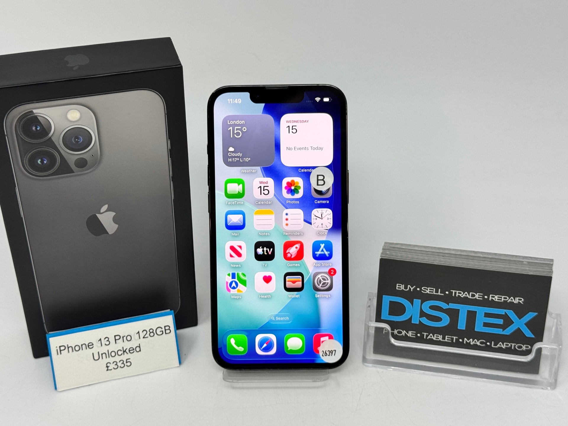 Apple iPhone 13 Pro 128GB Unlocked Graphite (B) M26397