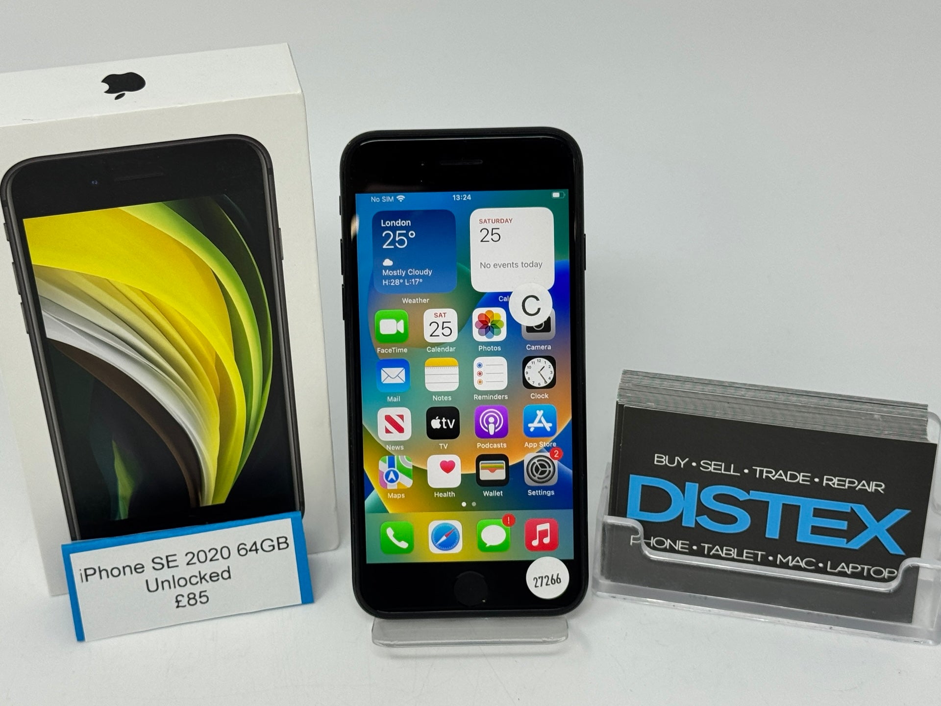 Apple iPhone SE 2020 64GB Unlocked Black (C) M27266