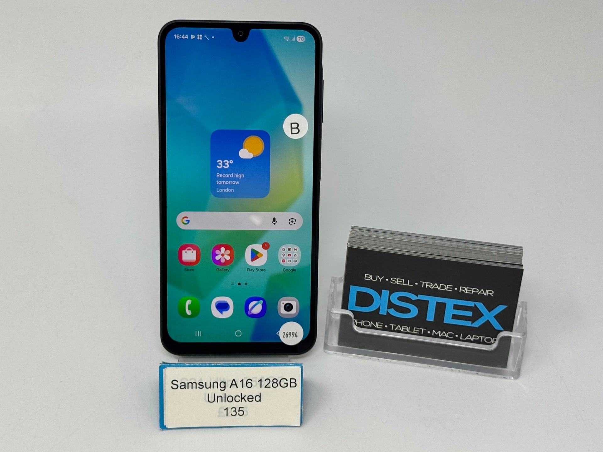 Samsung Galaxy A16 128GB Unlocked Black (B) M26994