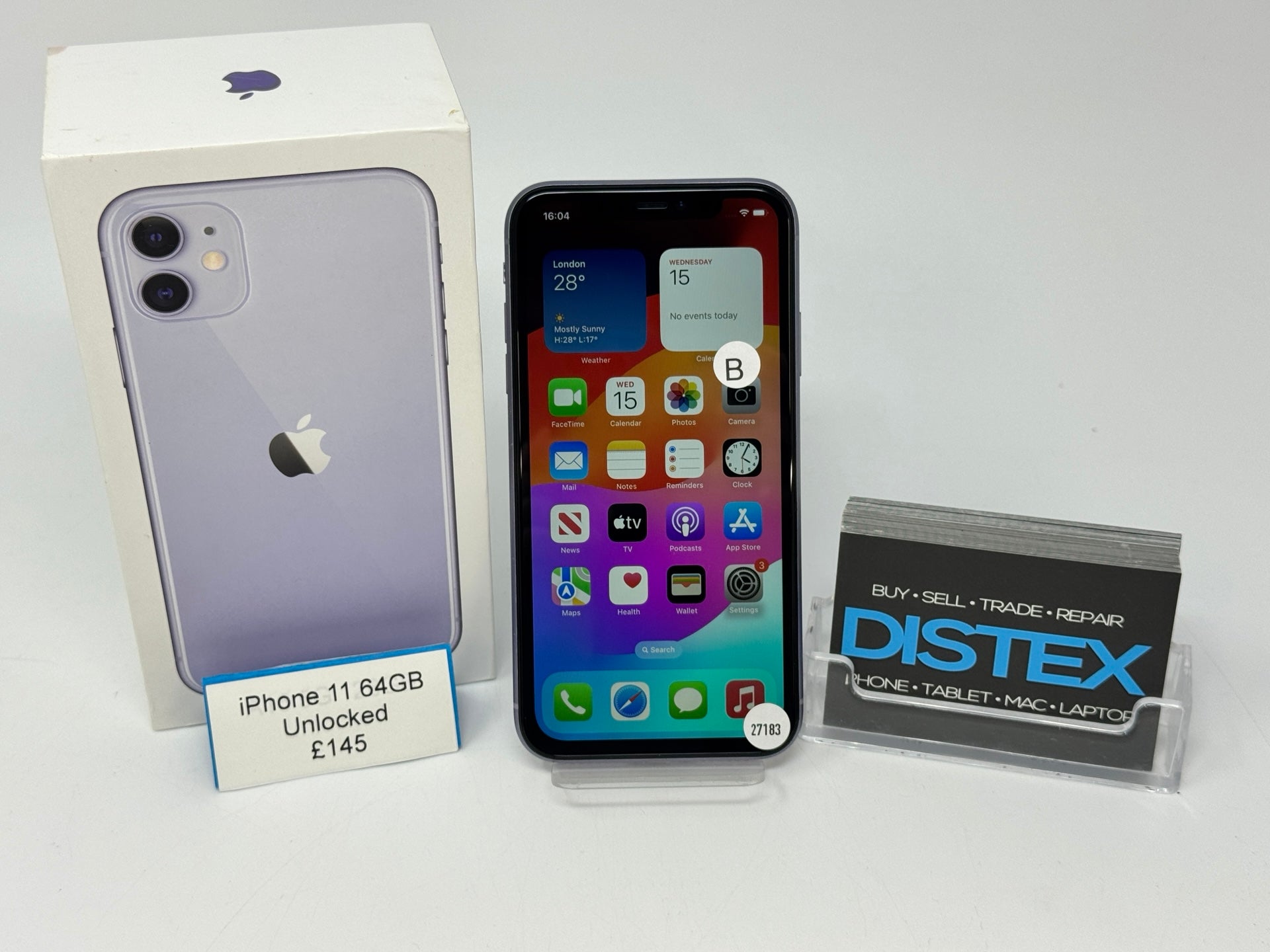 Apple iPhone 11 64GB Unlocked Purple (B) M27183