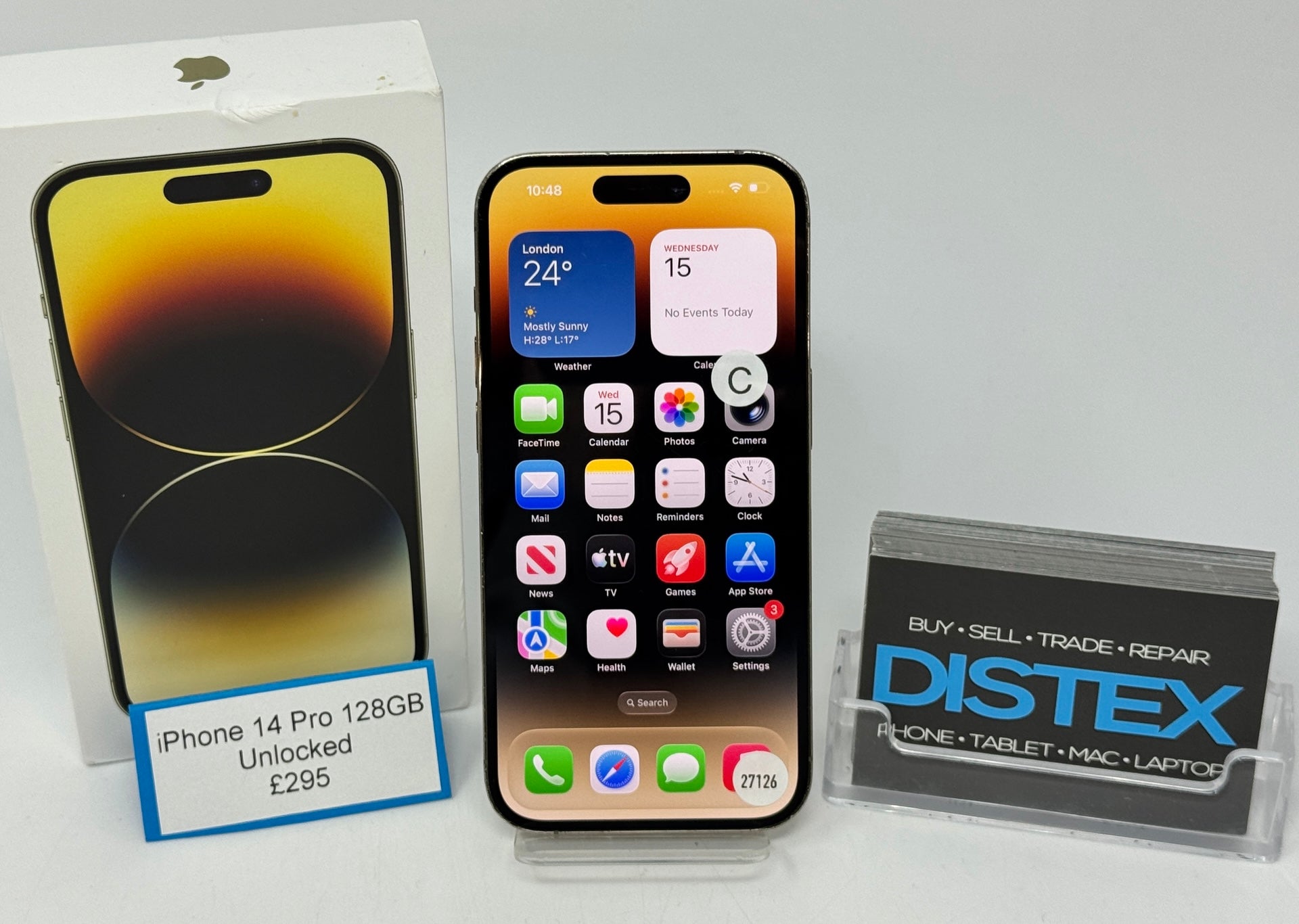 Apple iPhone 14 Pro 128GB Unlocked Gold (C) M27126