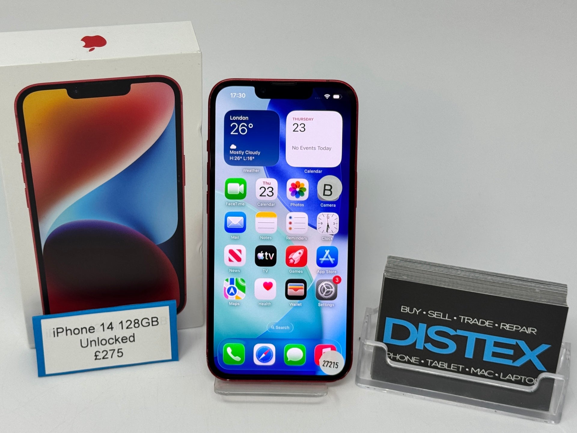 Apple iPhone 14 128GB Unlocked Red (B) M27215