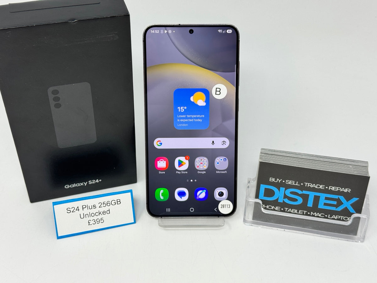 Samsung Galaxy S24 Plus 256GB Unlocked Onyx Black (B) M28113