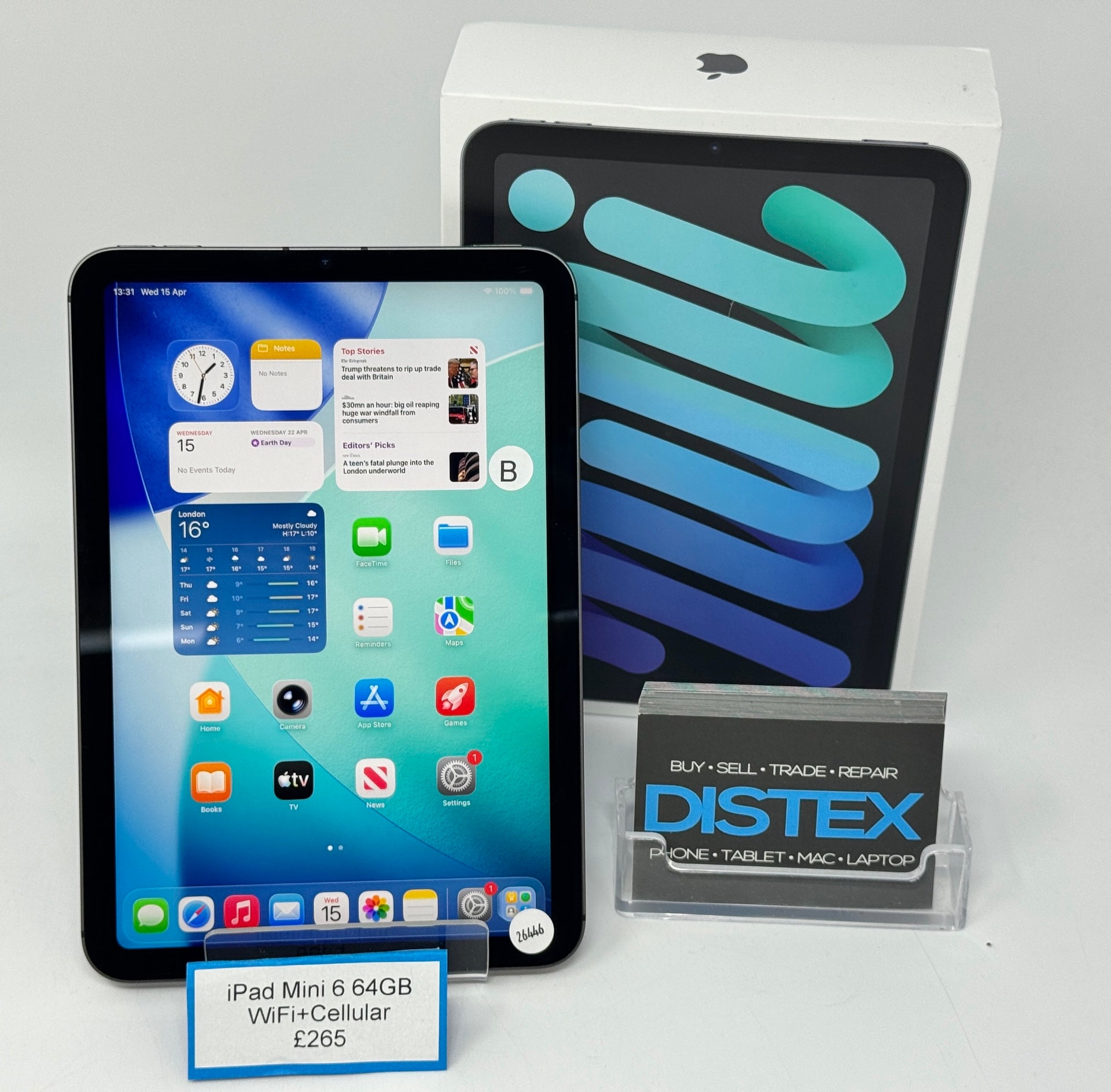 Apple iPad Mini 6 64GB WiFi+Cellular Space Grey (B) M26446