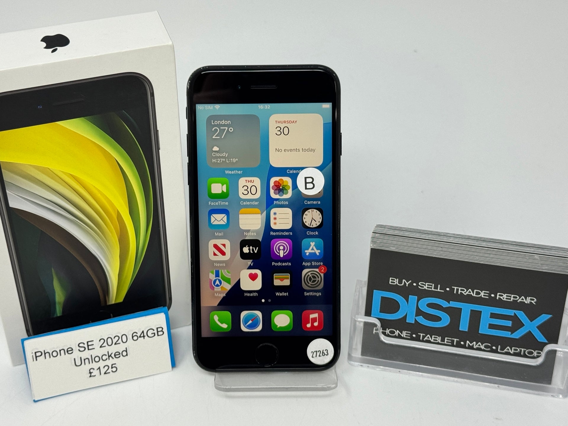 Apple iPhone SE 2020 64GB Unlocked Black (B) M27263