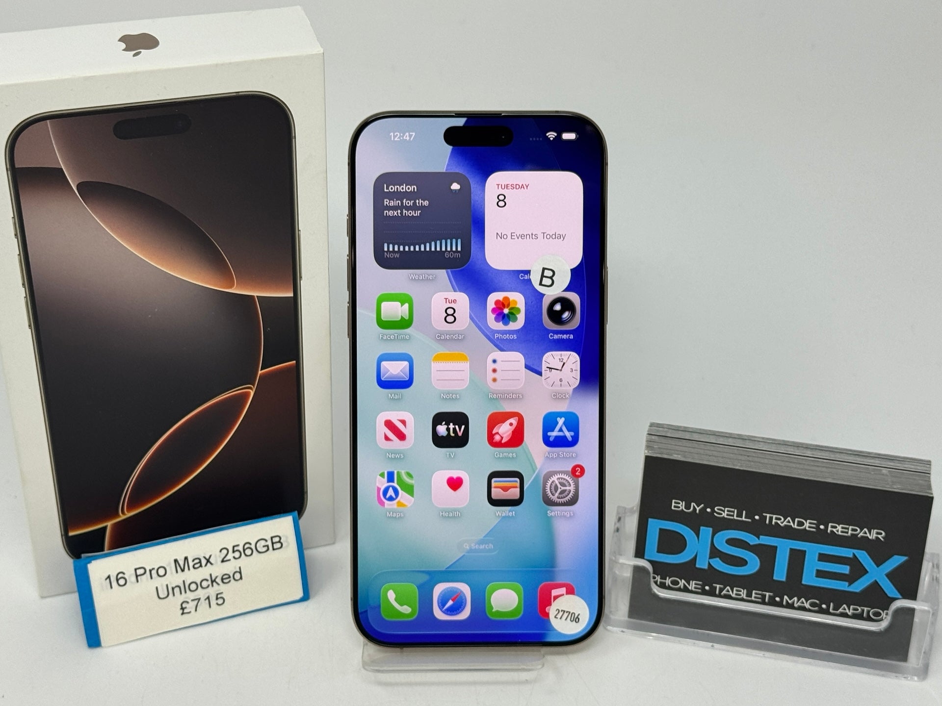 Apple iPhone 16 Pro Max 256GB Unlocked Desert Titanium (B) M27706