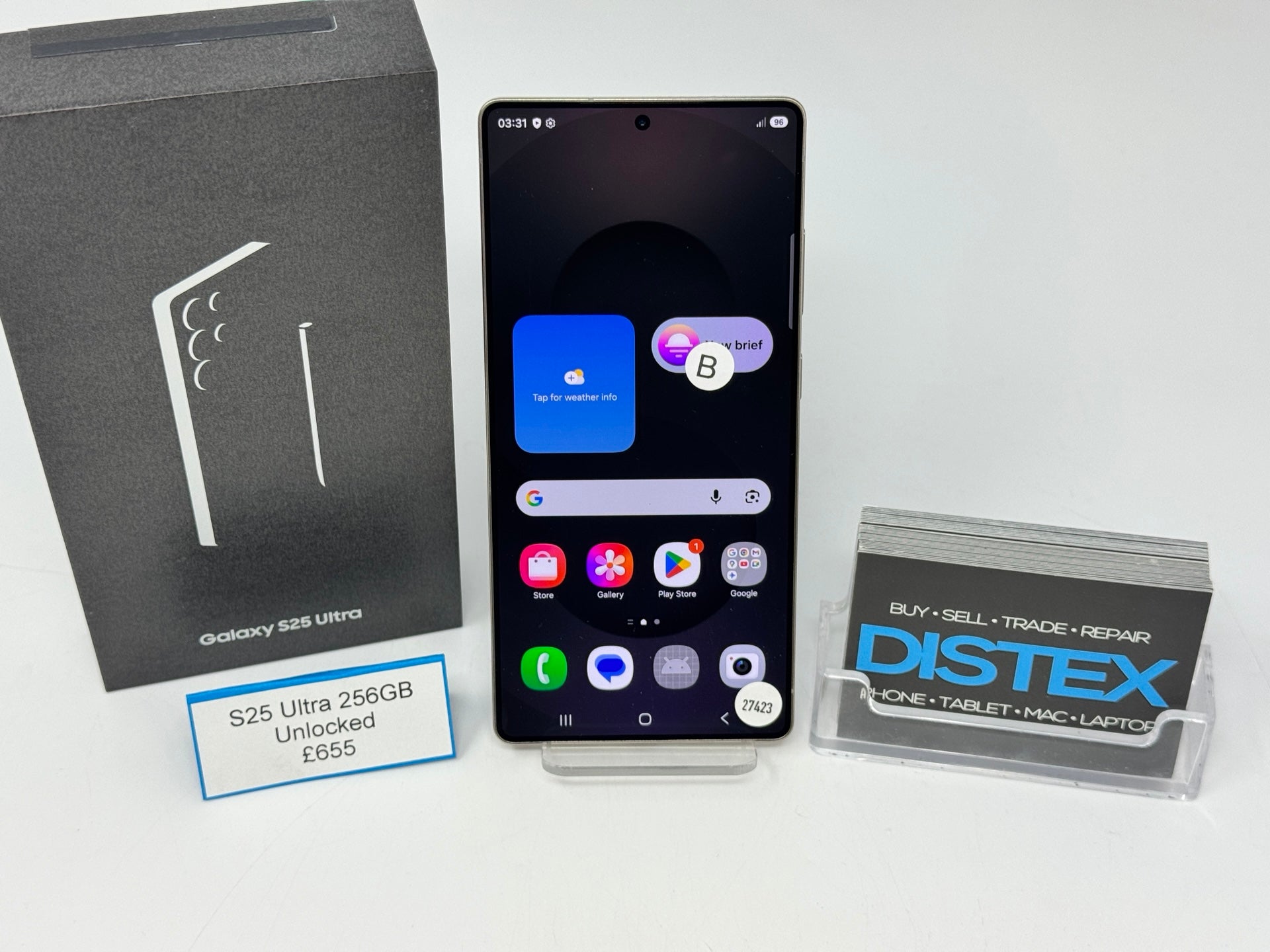 Samsung Galaxy S25 Ultra 256GB Unlocked Black Titanium (B) M27423