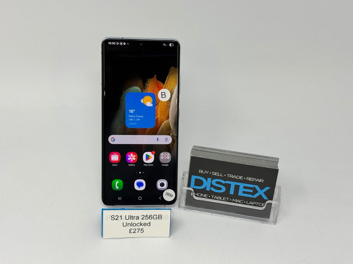 Samsung Galaxy S21 Ultra 256GB Unlocked Phantom Silver (B) M28086