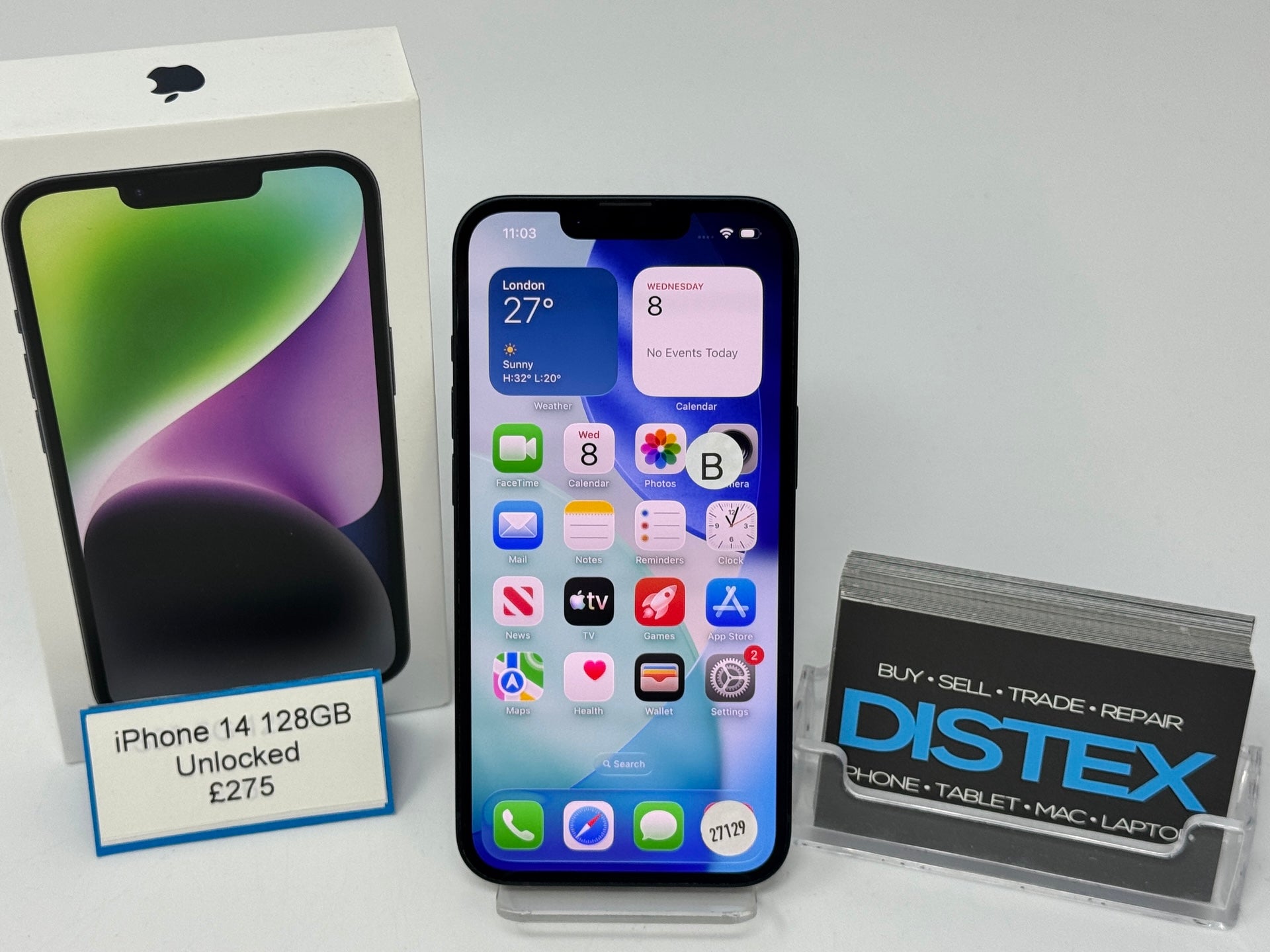 Apple iPhone 14 128GB Unlocked Midnight (B) M27129
