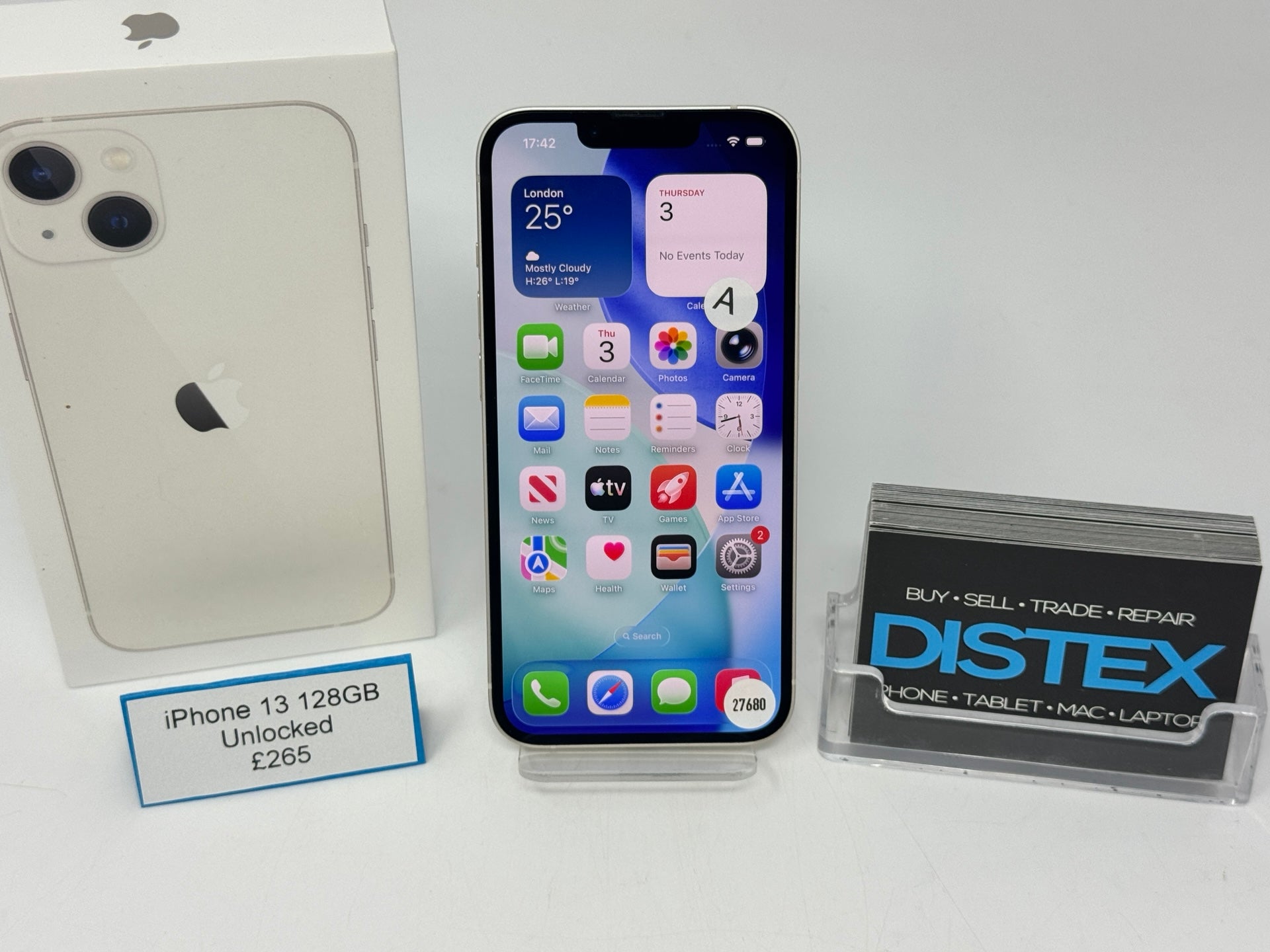 Apple iPhone 13 128GB Unlocked Starlight (A) M27680