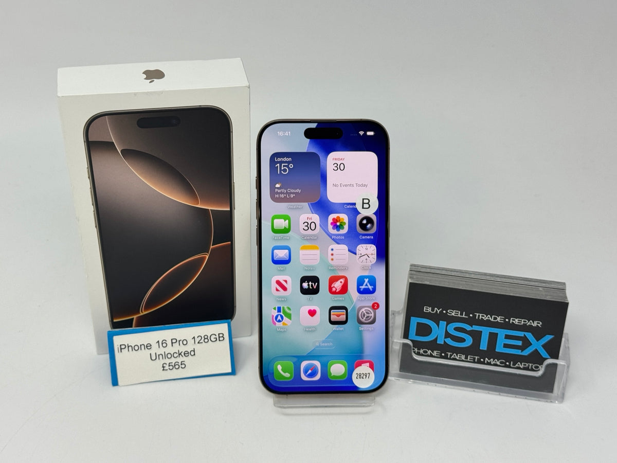 Apple iPhone 16 Pro 128GB Unlocked Desert Titanium (B) M28297