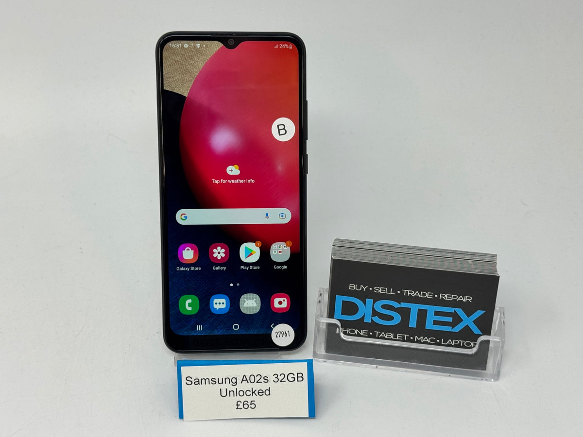 Samsung Galaxy A02s 32GB Unlocked Black (B) M27961
