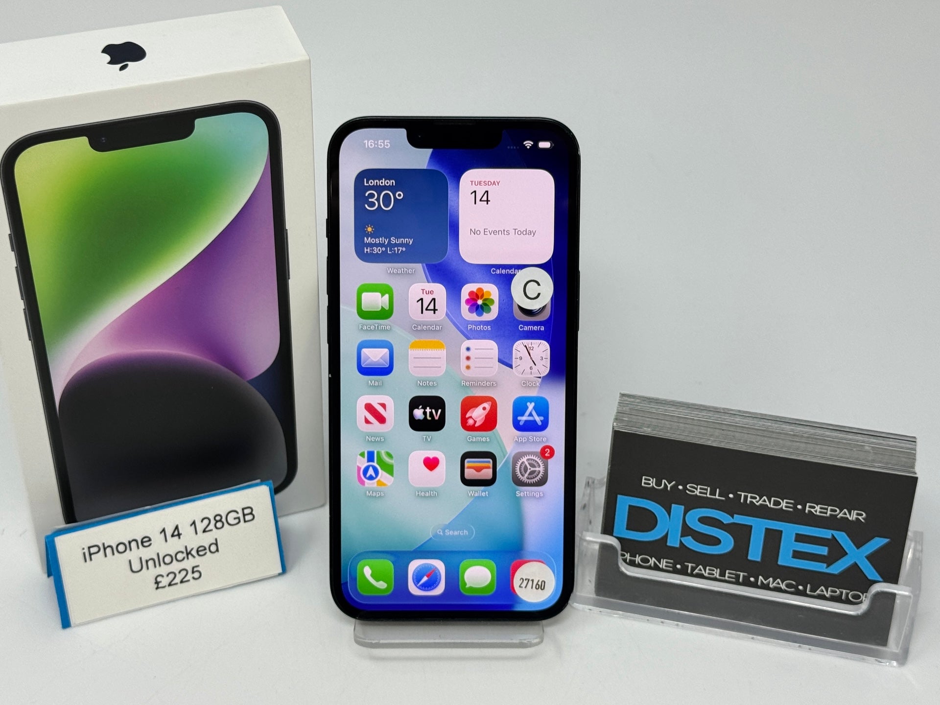 Apple iPhone 14 128GB Unlocked Midnight (C) M27160