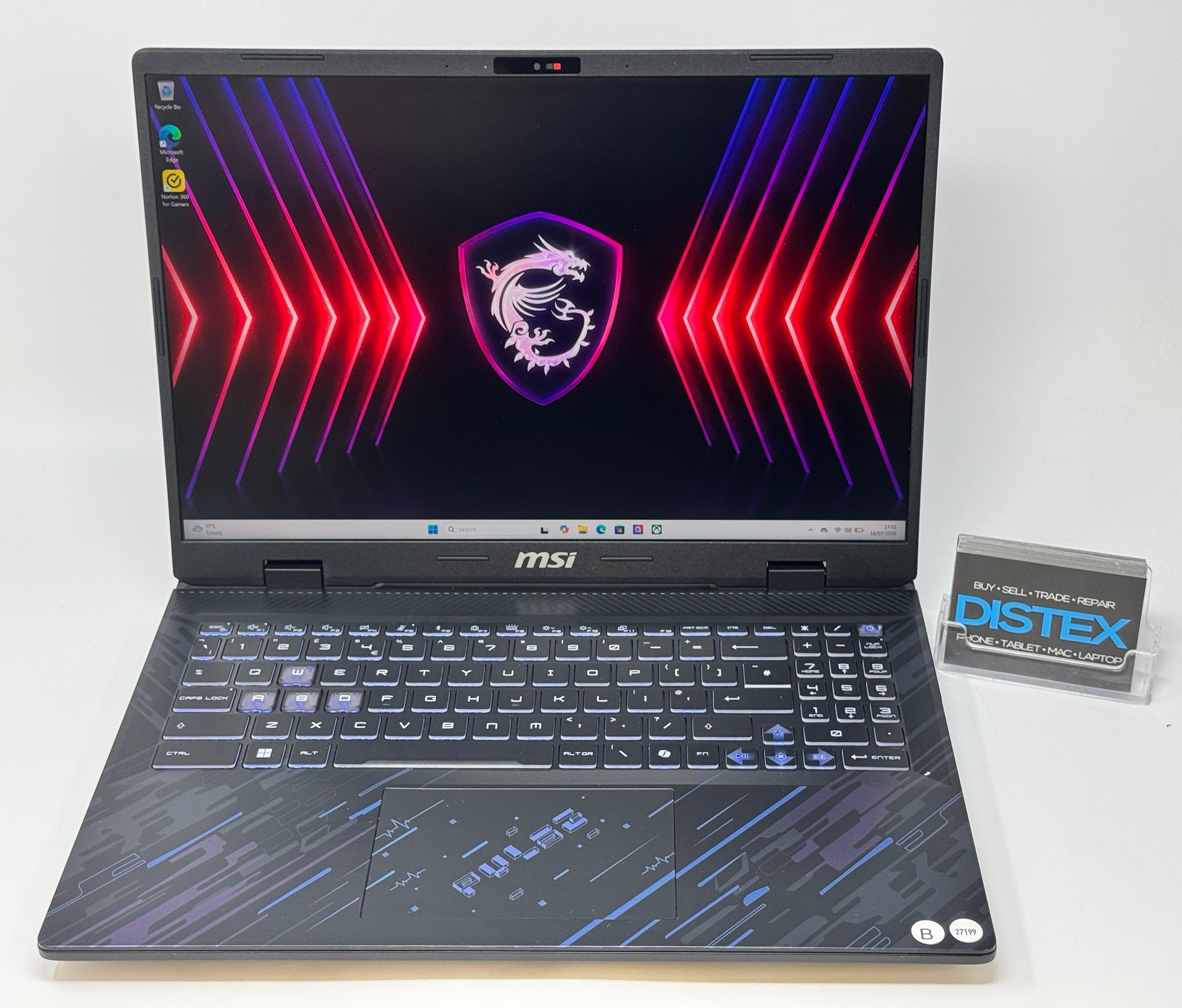 MSI Pulse 16 AI C1VFKG Intel Core Ultra 7 155H NVIDIA RTX 4060 16GB RAM 1TB SSD (B) M27199