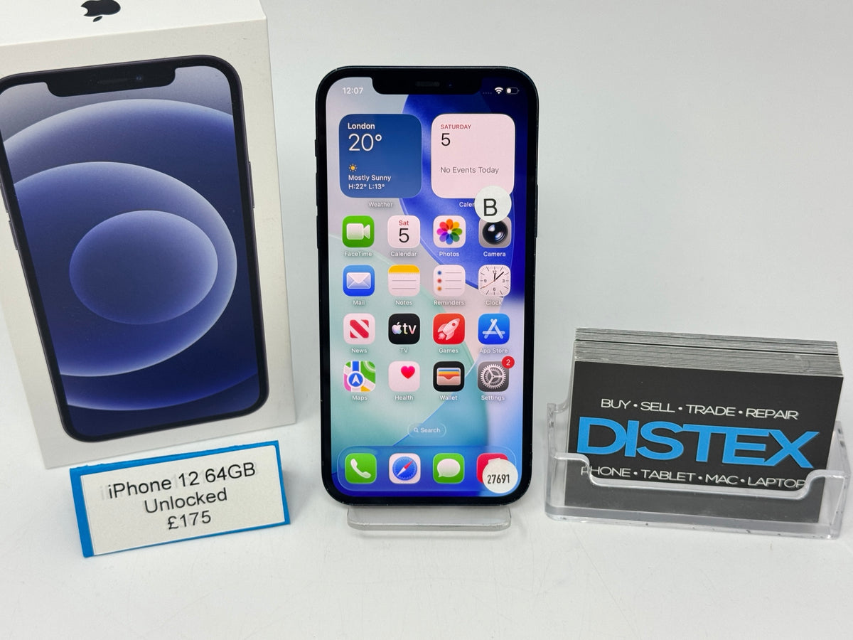 Apple iPhone 12 64GB Unlocked Black (B) M27691