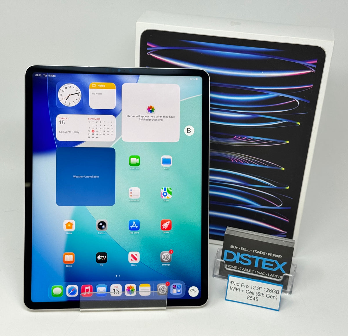 Apple iPad Pro 12.9" 6th Gen M2 128GB WiFi+Cellular Silver (B) M27764