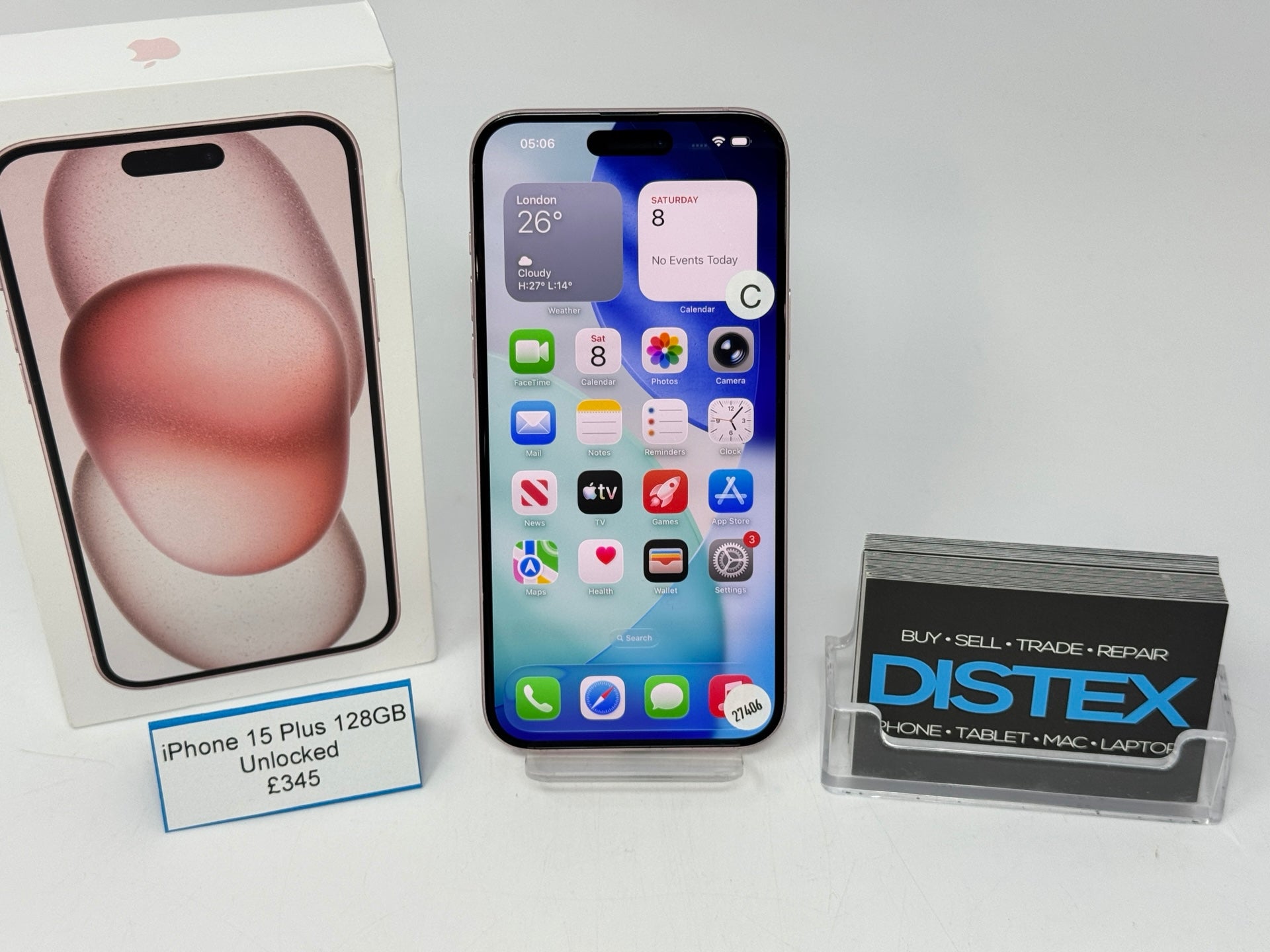 Apple iPhone 15 Plus 128GB Unlocked Pink (C) M27406