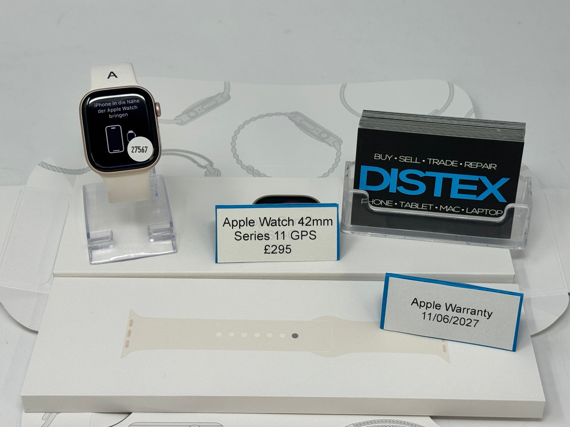 Apple Watch Series 11 42mm GPS Rose Gold (A) Apple Warranty 11/06/2027 M27567