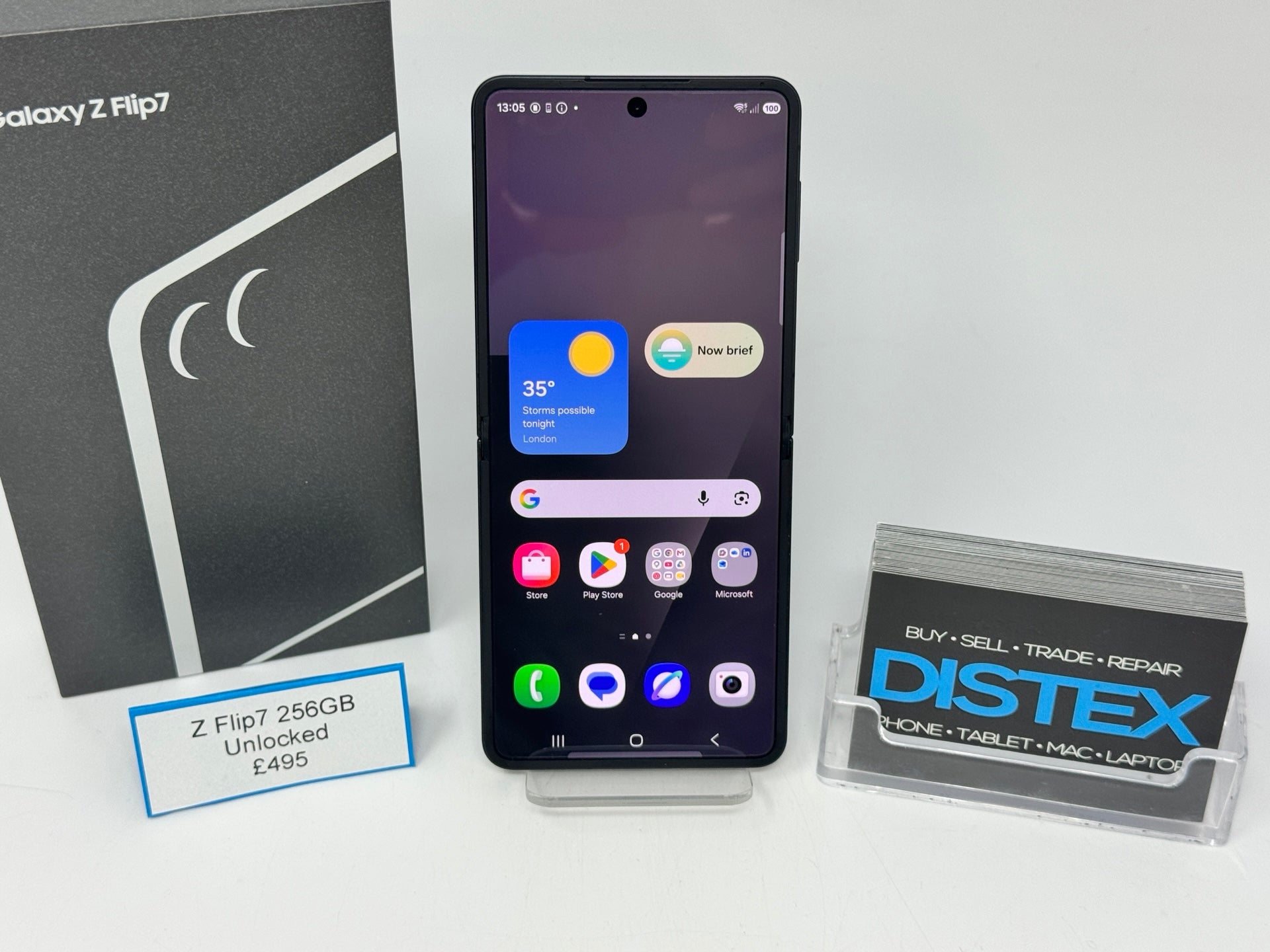 Samsung Galaxy Z Flip7 256GB Unlocked Black (B) M27020
