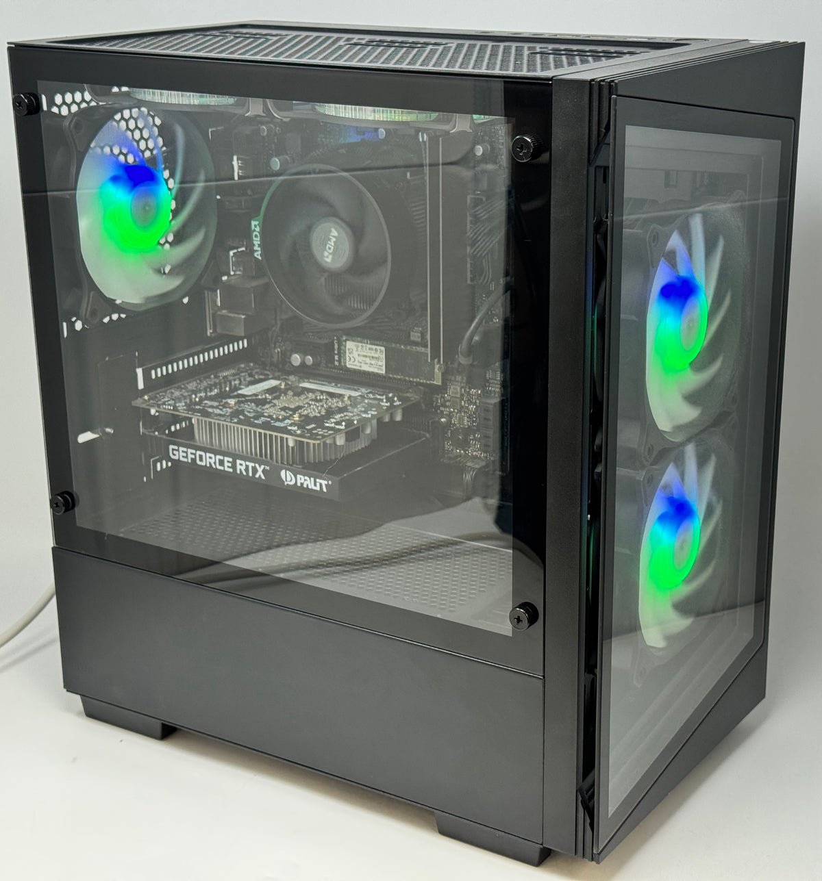 Gaming PC NVIDIA GeForce RTX 3050 AMD Ryzen 5 4500 16GB RAM 512GB SSD Windows 11 (B) M27814