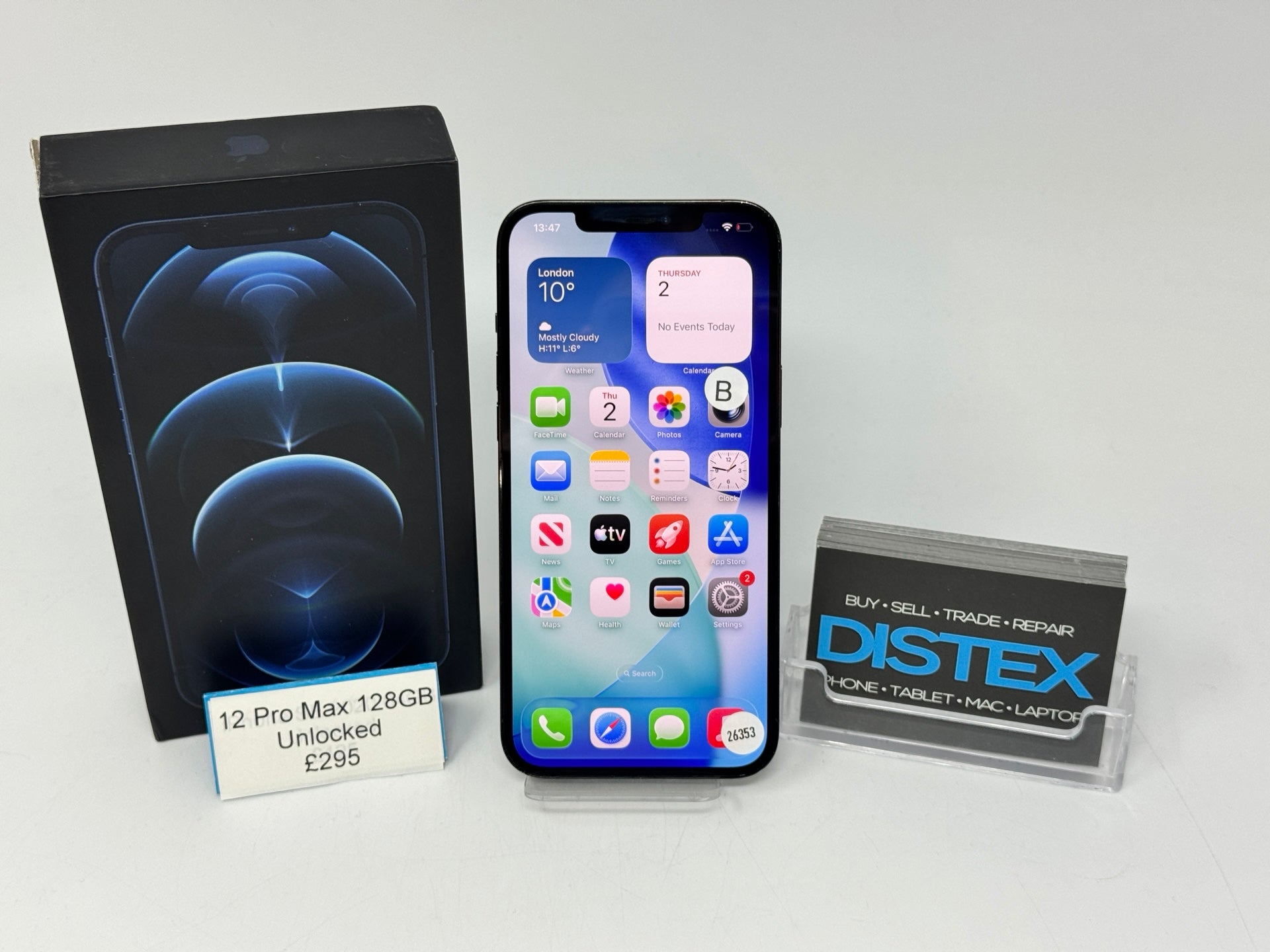 Apple iPhone 12 Pro Max 128GB Unlocked Pacific Blue (B) M26353