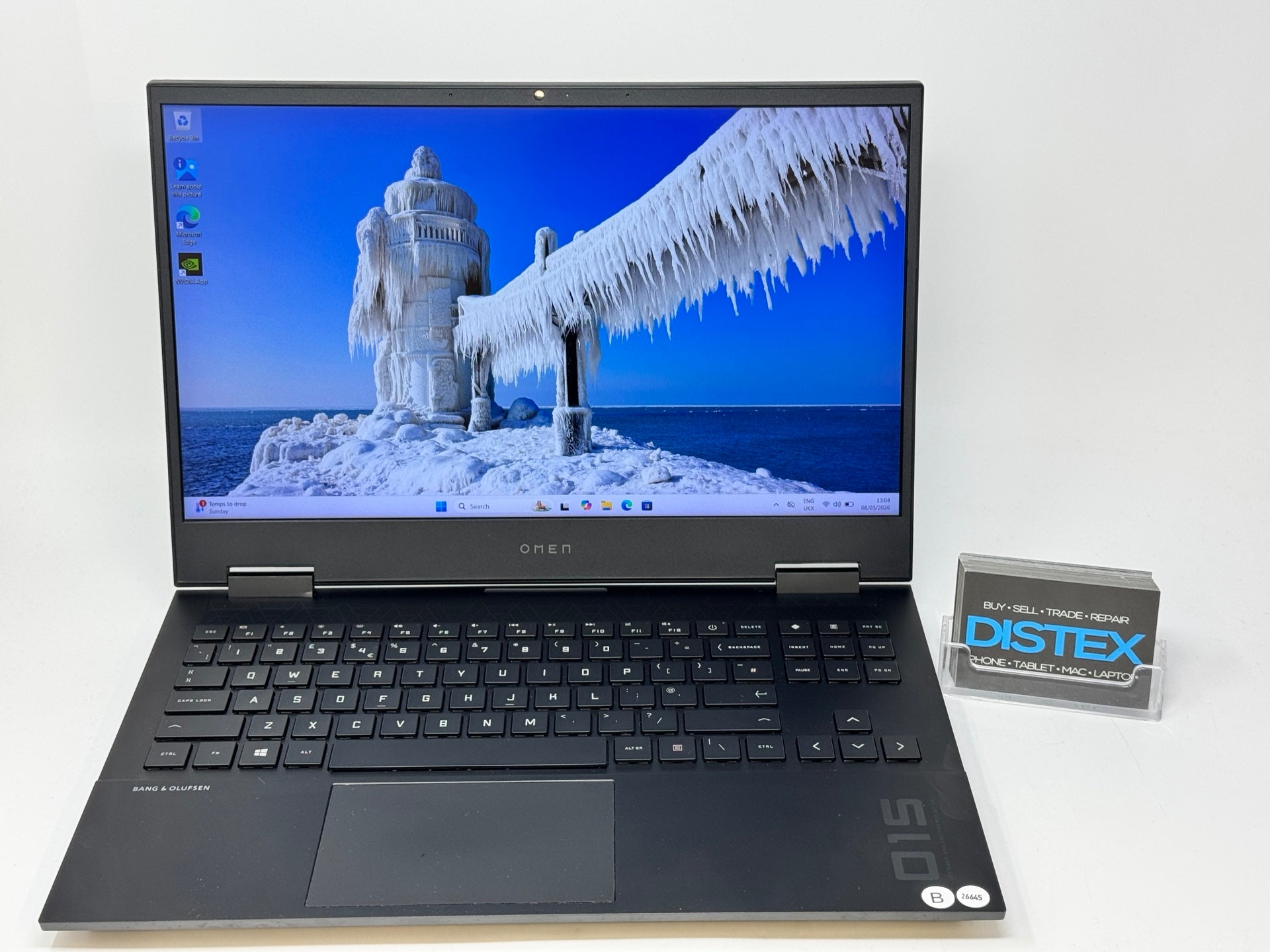 HP Omen 15-ek0xx 16GB RAM 512GB SSD Intel Core i7-10750H Windows 11 (B) M26645