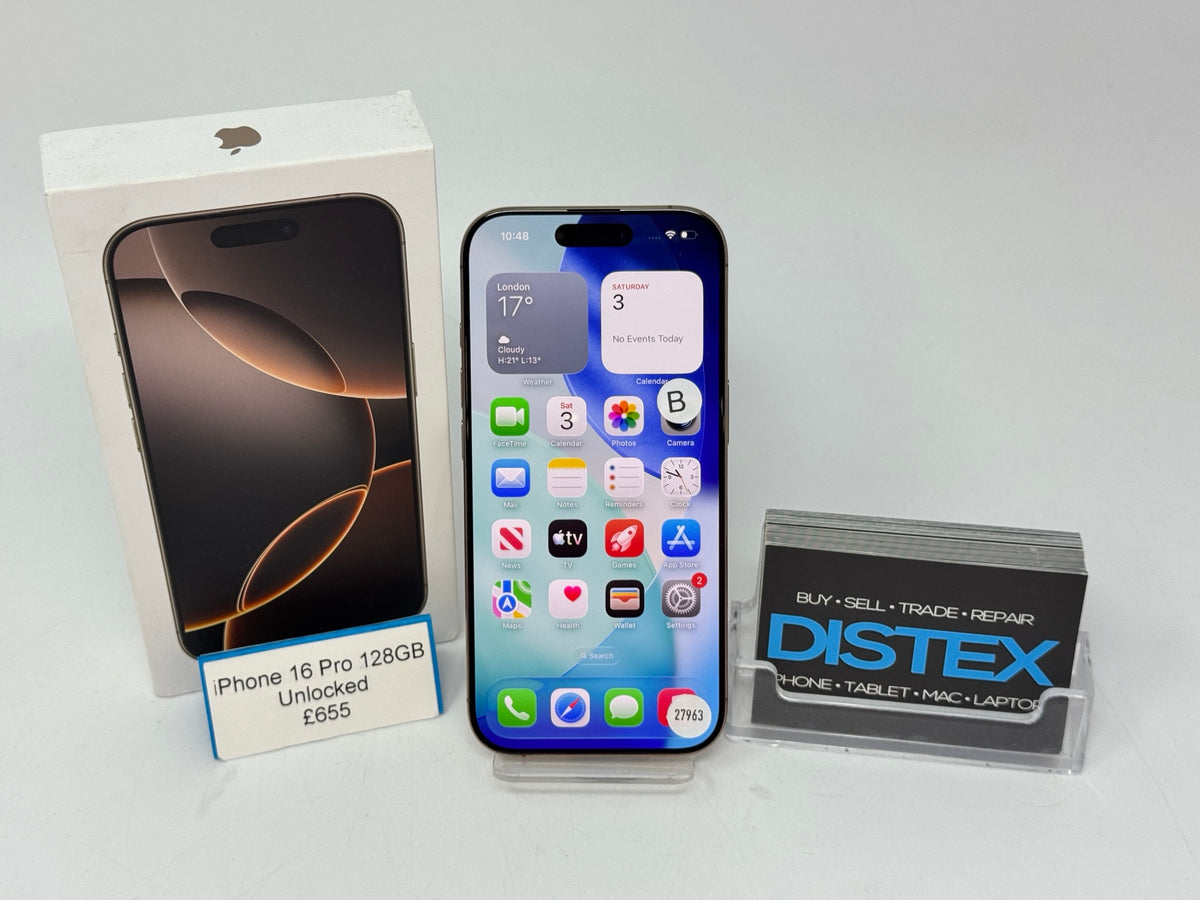 Apple iPhone 16 Pro 128GB Unlocked Desert Titanium (B) M27963