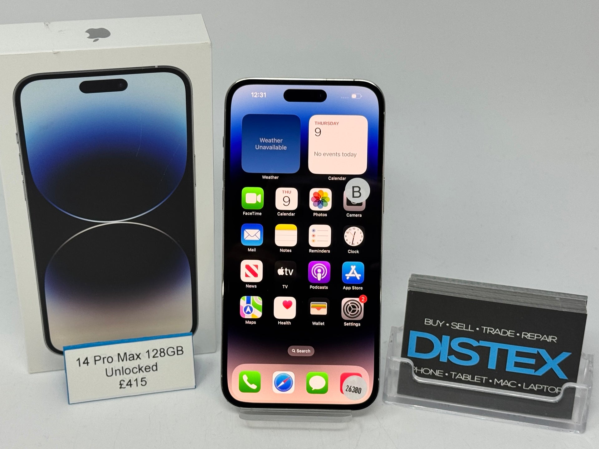 Apple iPhone 14 Pro Max 128GB Unlocked Silver (B) M26380