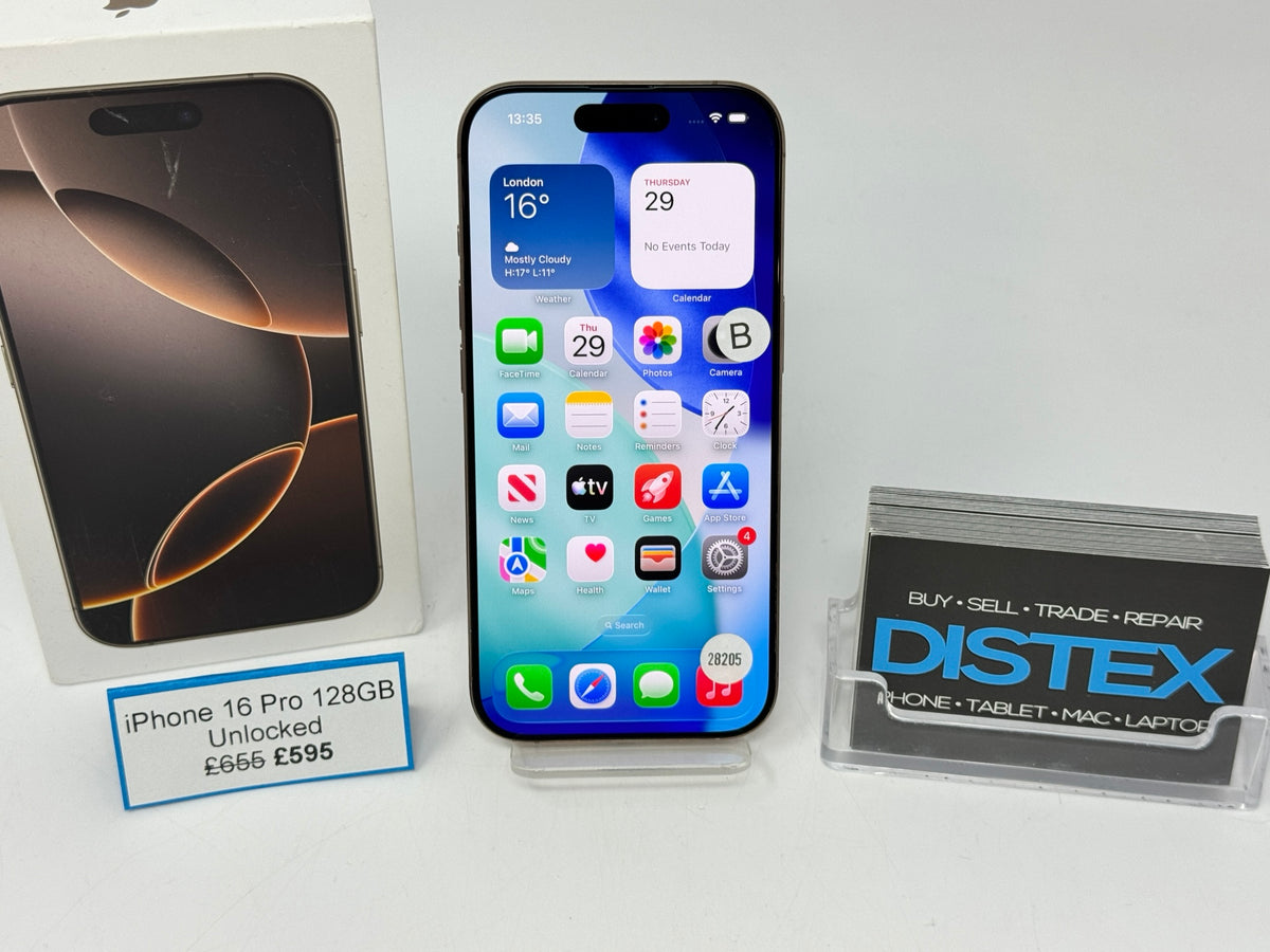 Apple iPhone 16 Pro 128GB Unlocked Desert Titanium (B) M28205