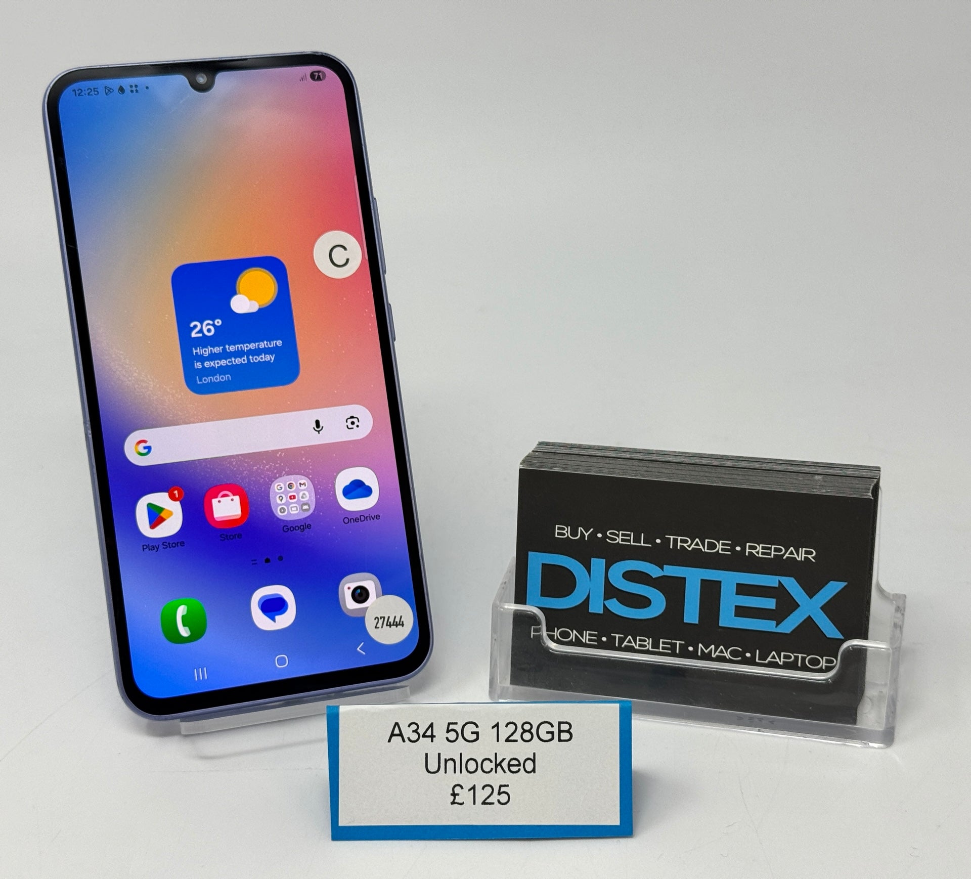 Samsung Galaxy A34 5G 128GB Unlocked Blue (C) M27444