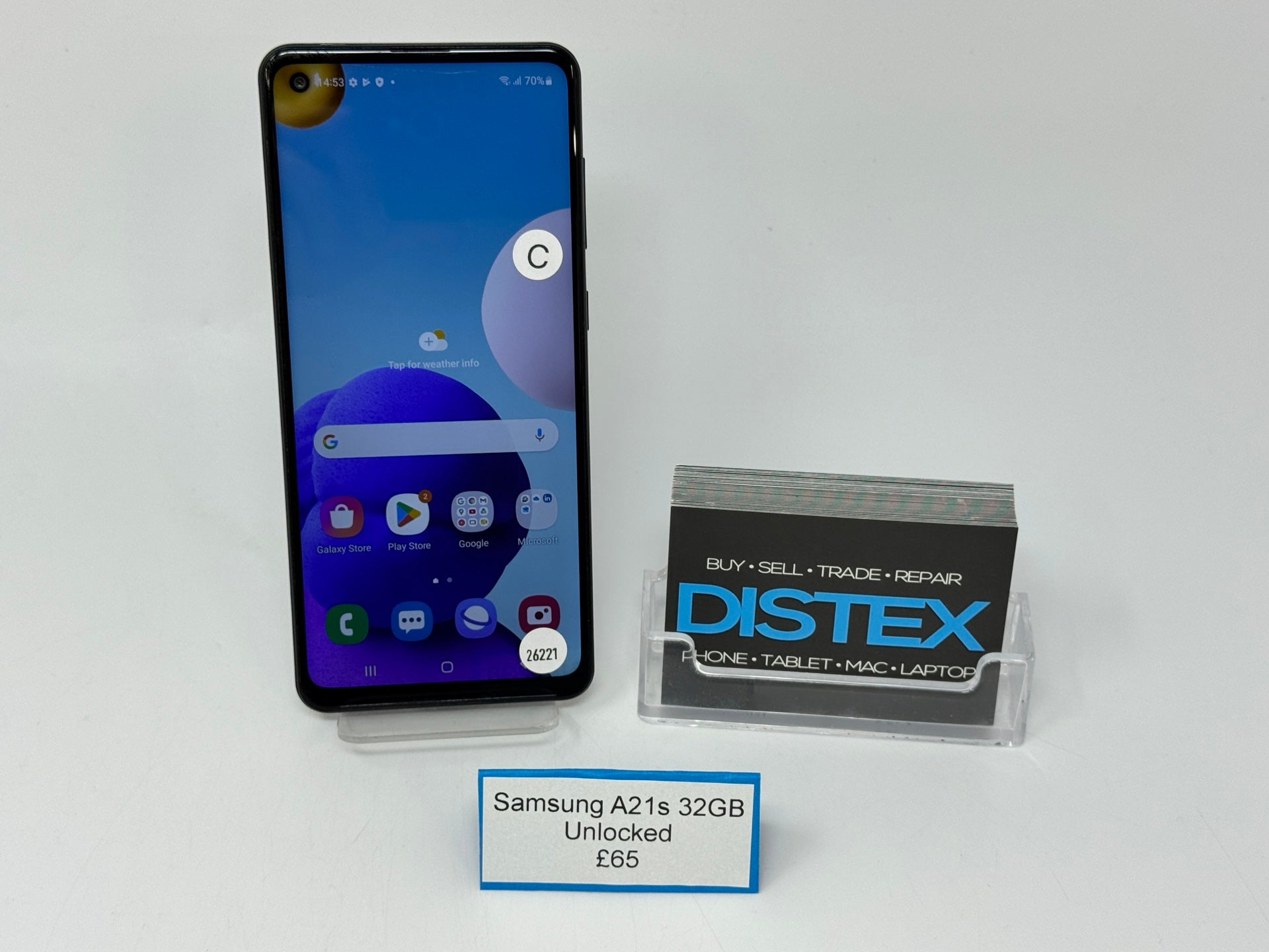 Samsung A21s 32GB Unlocked Black (C) M26565