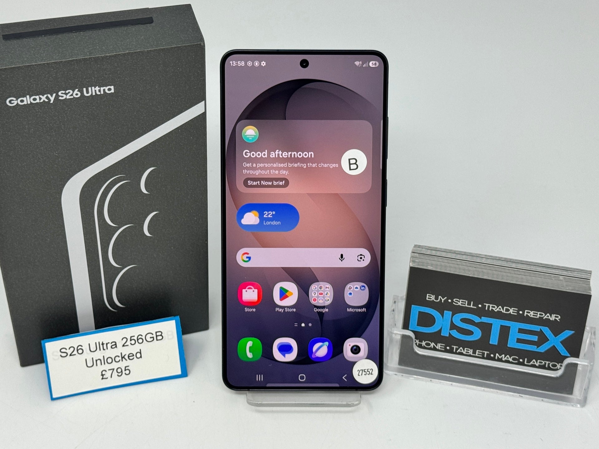 Samsung Galaxy S26 Ultra 256GB Unlocked Titanium Black (B) M27552