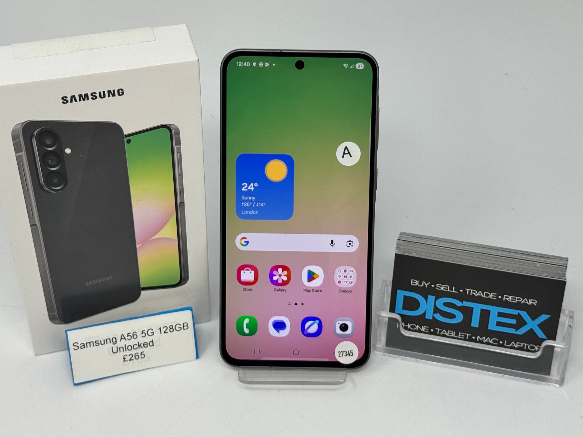 Samsung Galaxy A54 5G 128GB Unlocked Awesome Graphite (A) M27345