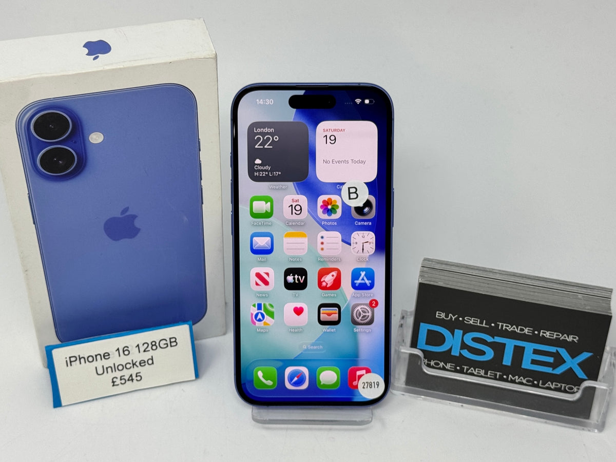 Apple iPhone 16 128GB Unlocked Ultramarine (B) M27819