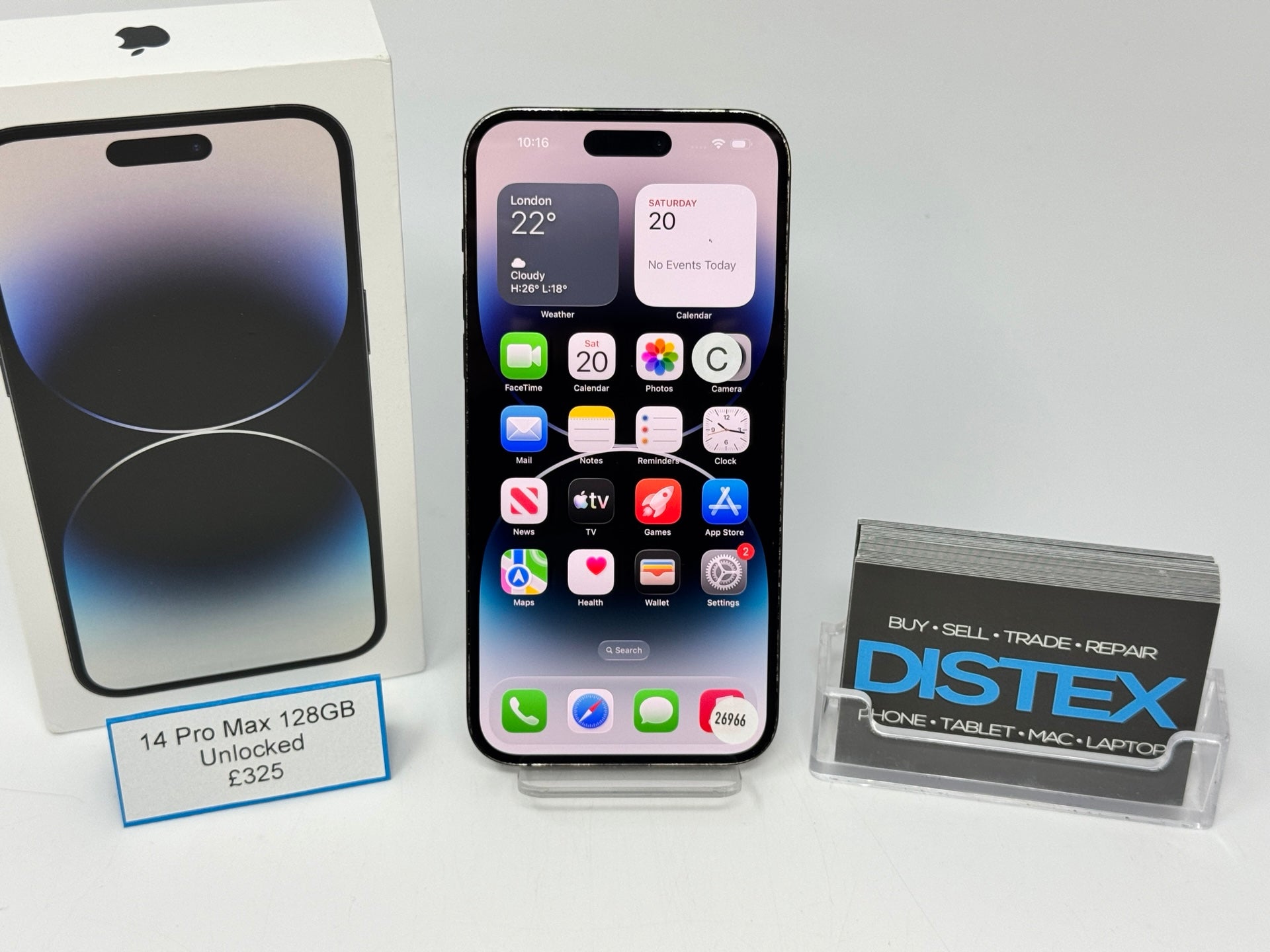 Apple iPhone 14 Pro Max 128GB Unlocked Space Black (C) M26966