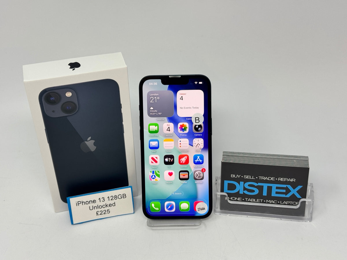 Apple iPhone 13 128GB Unlocked Midnight (B) M27664