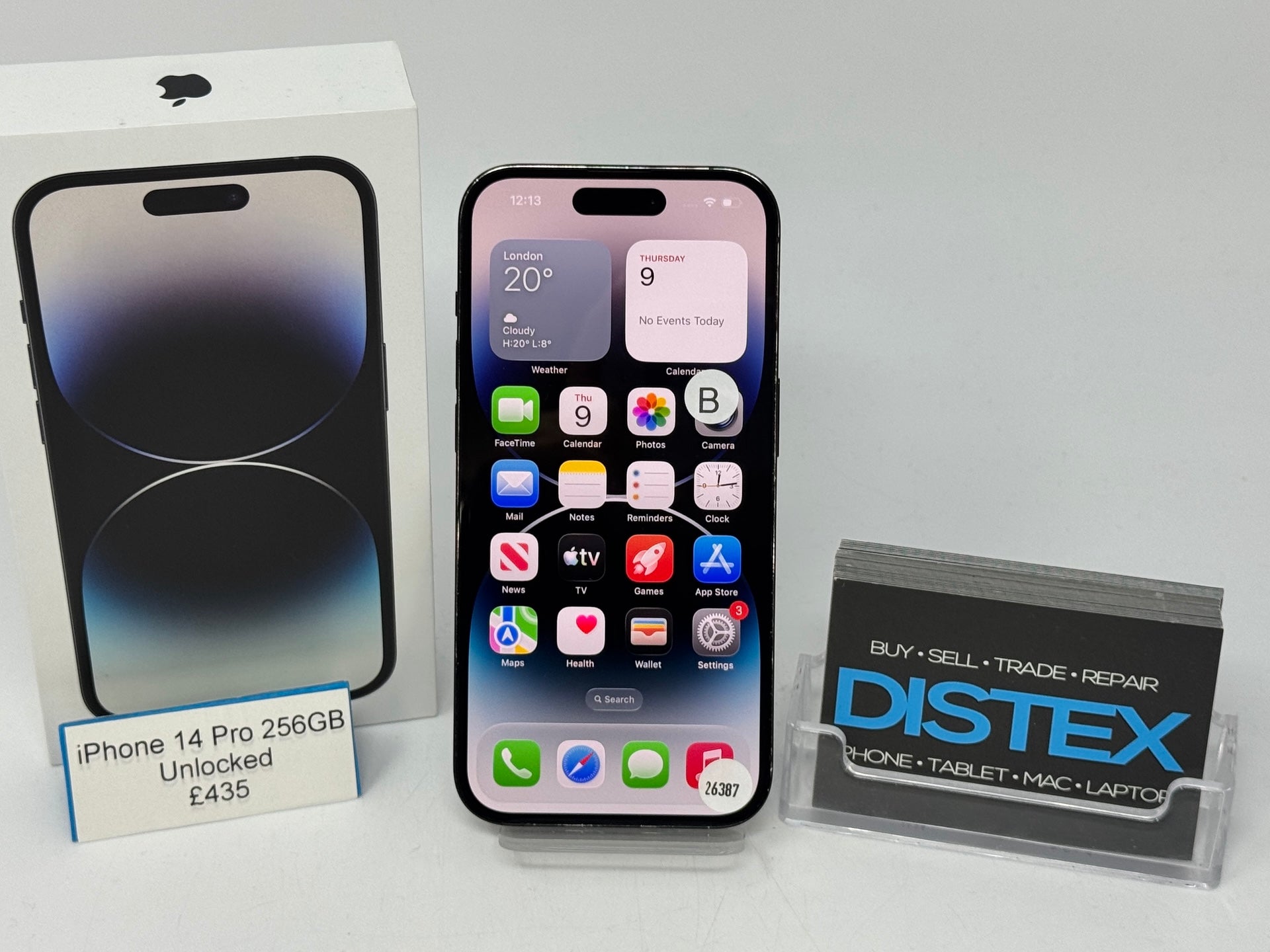 Apple iPhone 14 Pro 256GB Unlocked Space Black (B) M26387